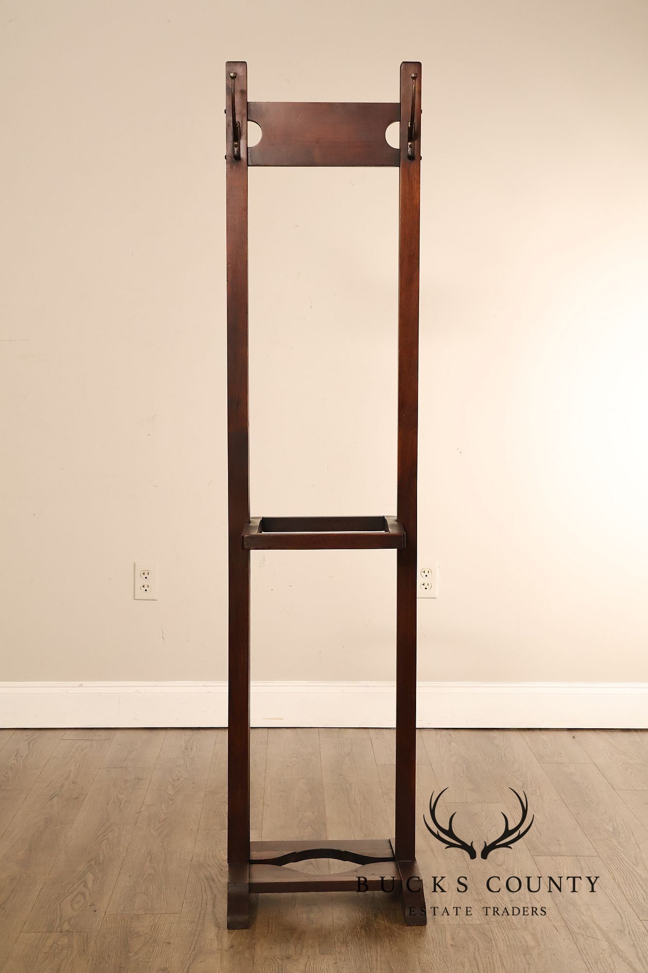 Antique Mission Style Double Sided Coat Rack
