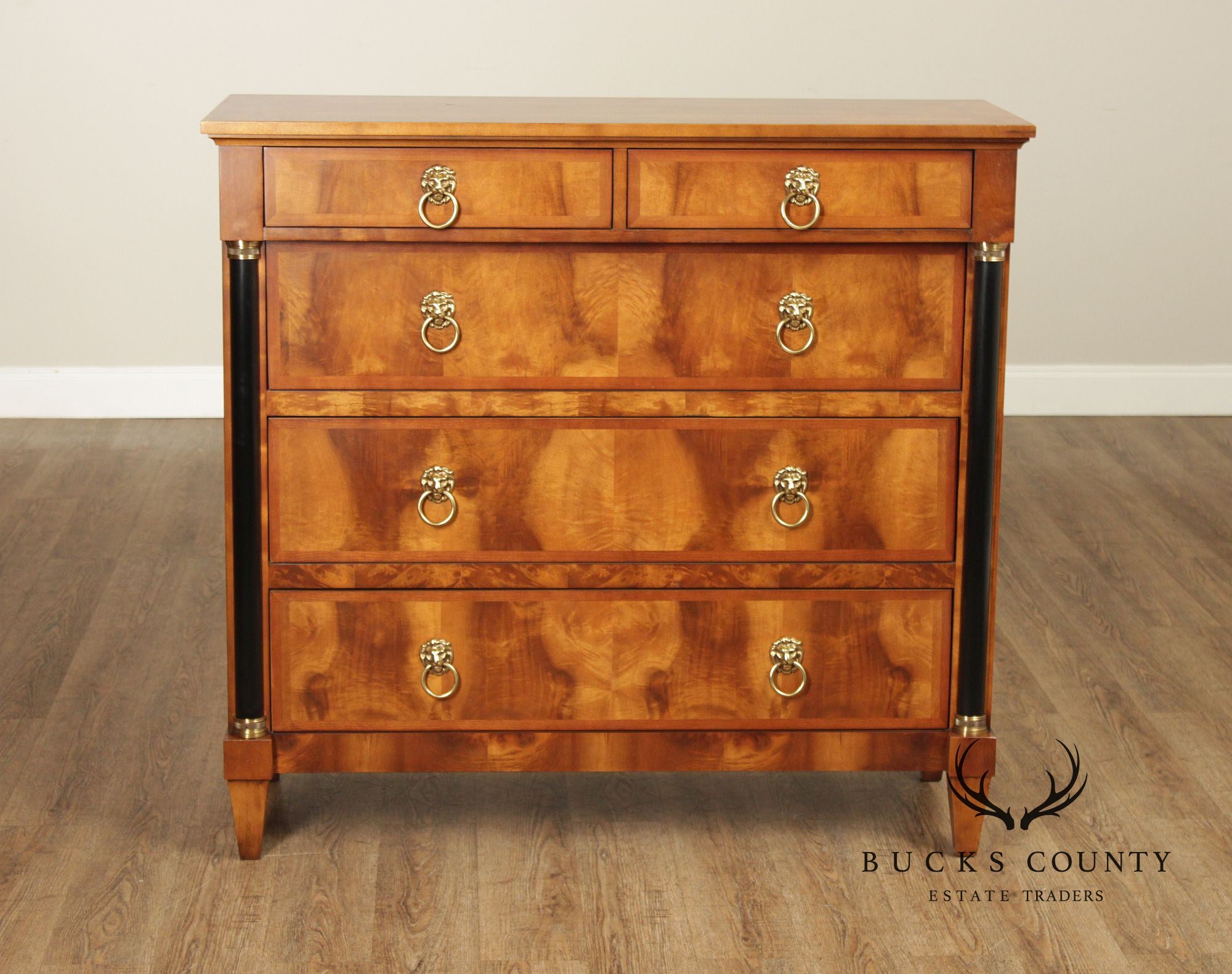 Century Furniture Empire Style Walnut Chest of Drawers