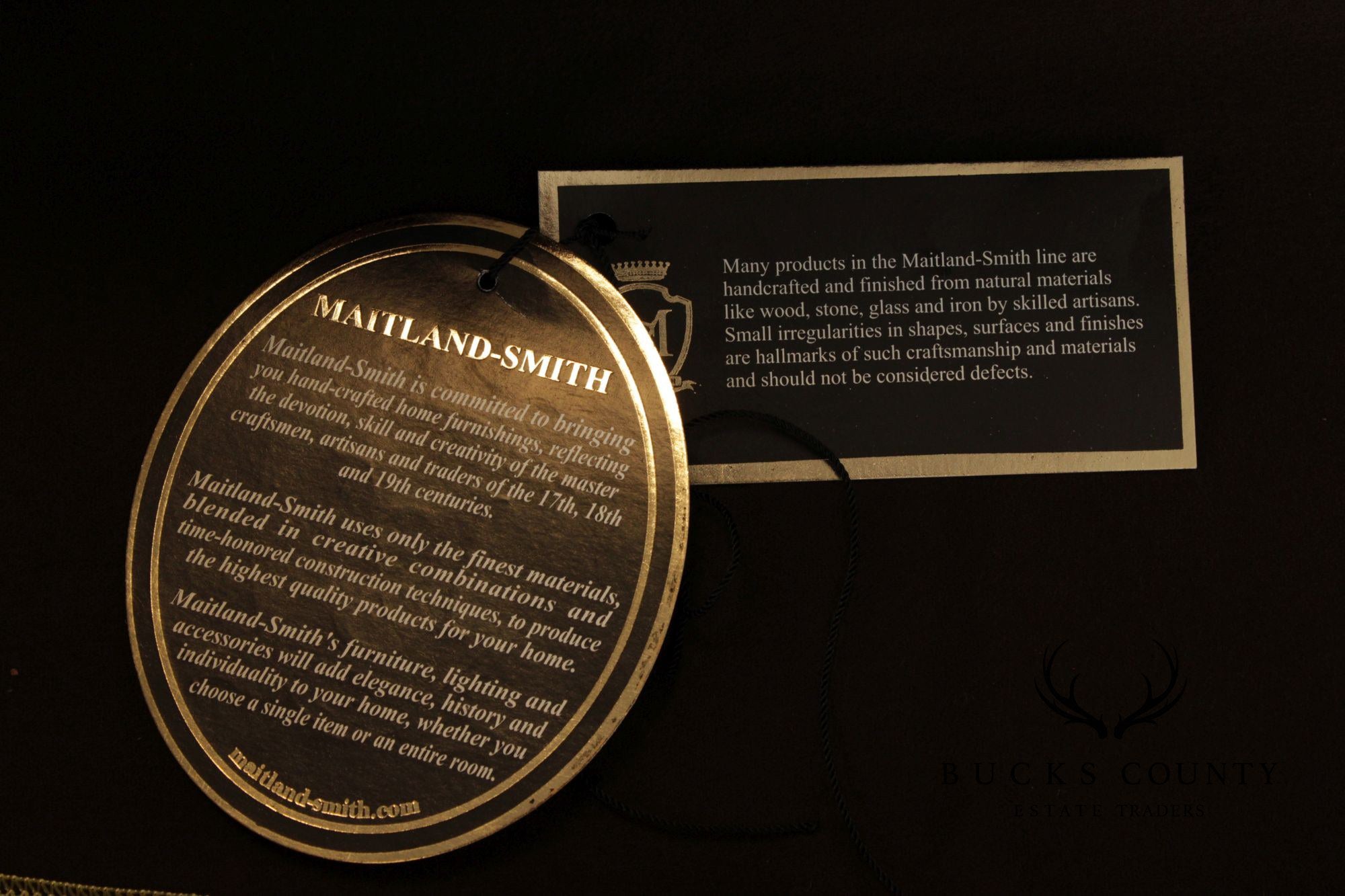 MAITLAND SMITH CHINOISERIE DECORATED DEMILUNE SIDEBOARD