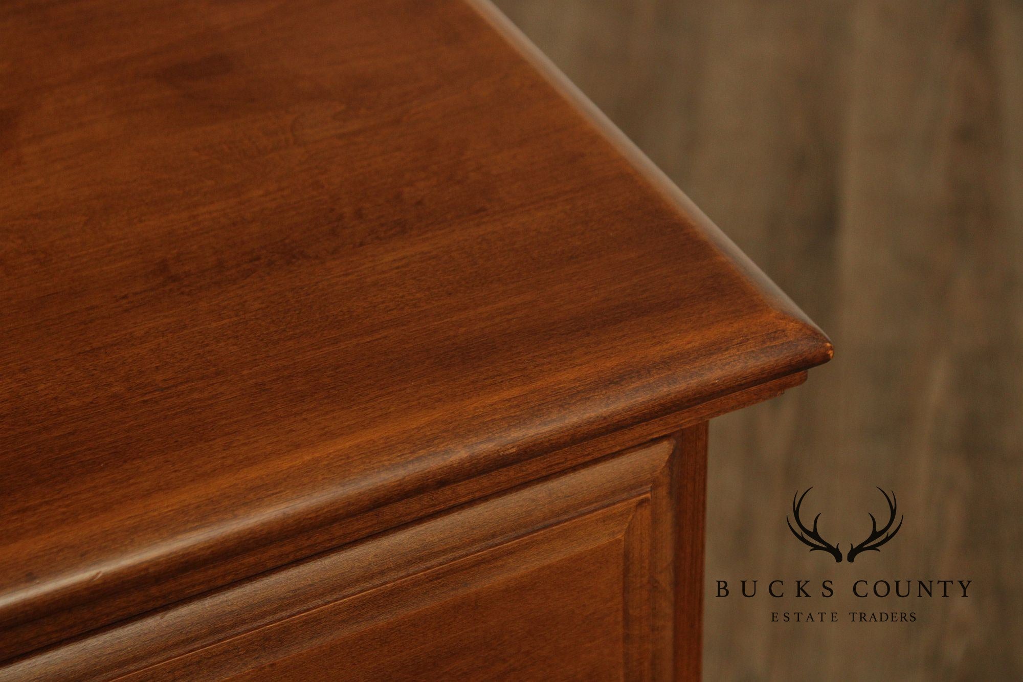 Solid Maple Colonial Revival Style Vintage Sideboard Buffet