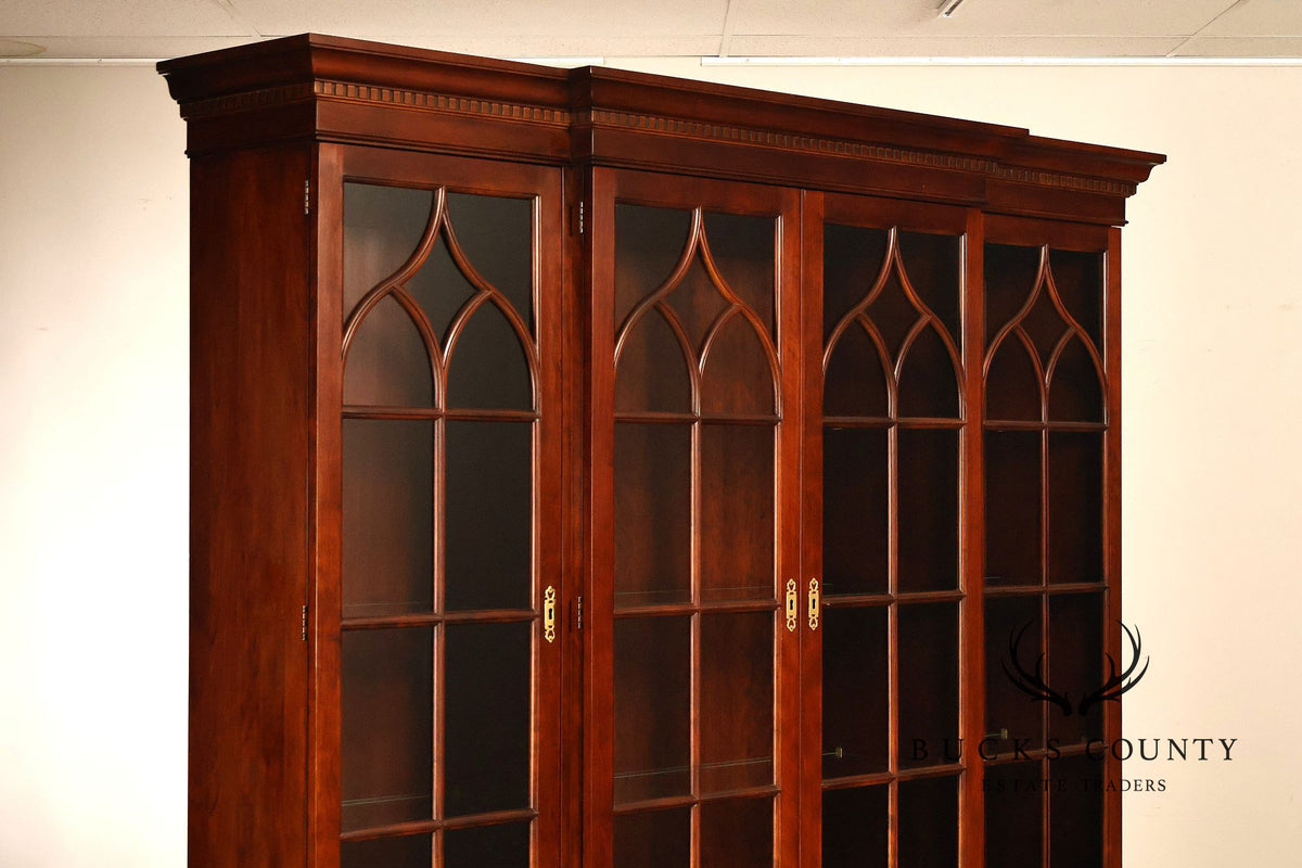 Statton Trutype Americana Cherry Breakfront China Cabinet