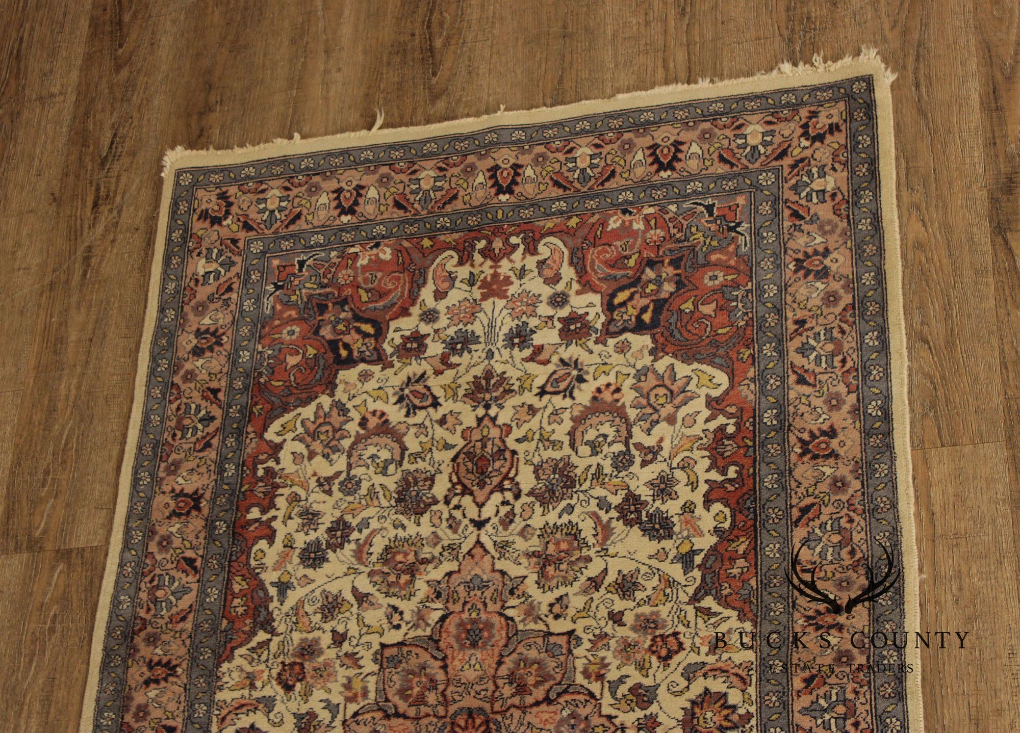 Persian Style Hand-Knotted Wool Area Rug – 2’ x 5’