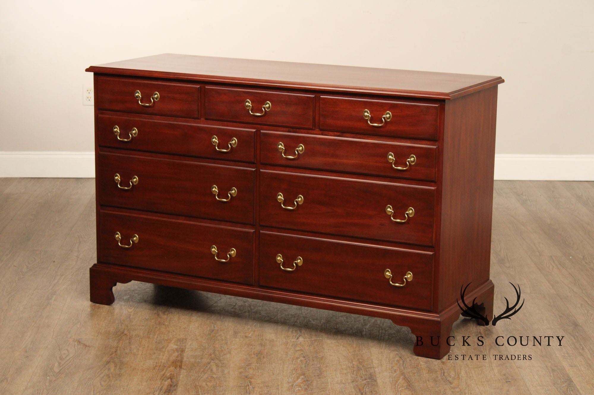 Henkel Harris Chippendale Style Cherry Dresser