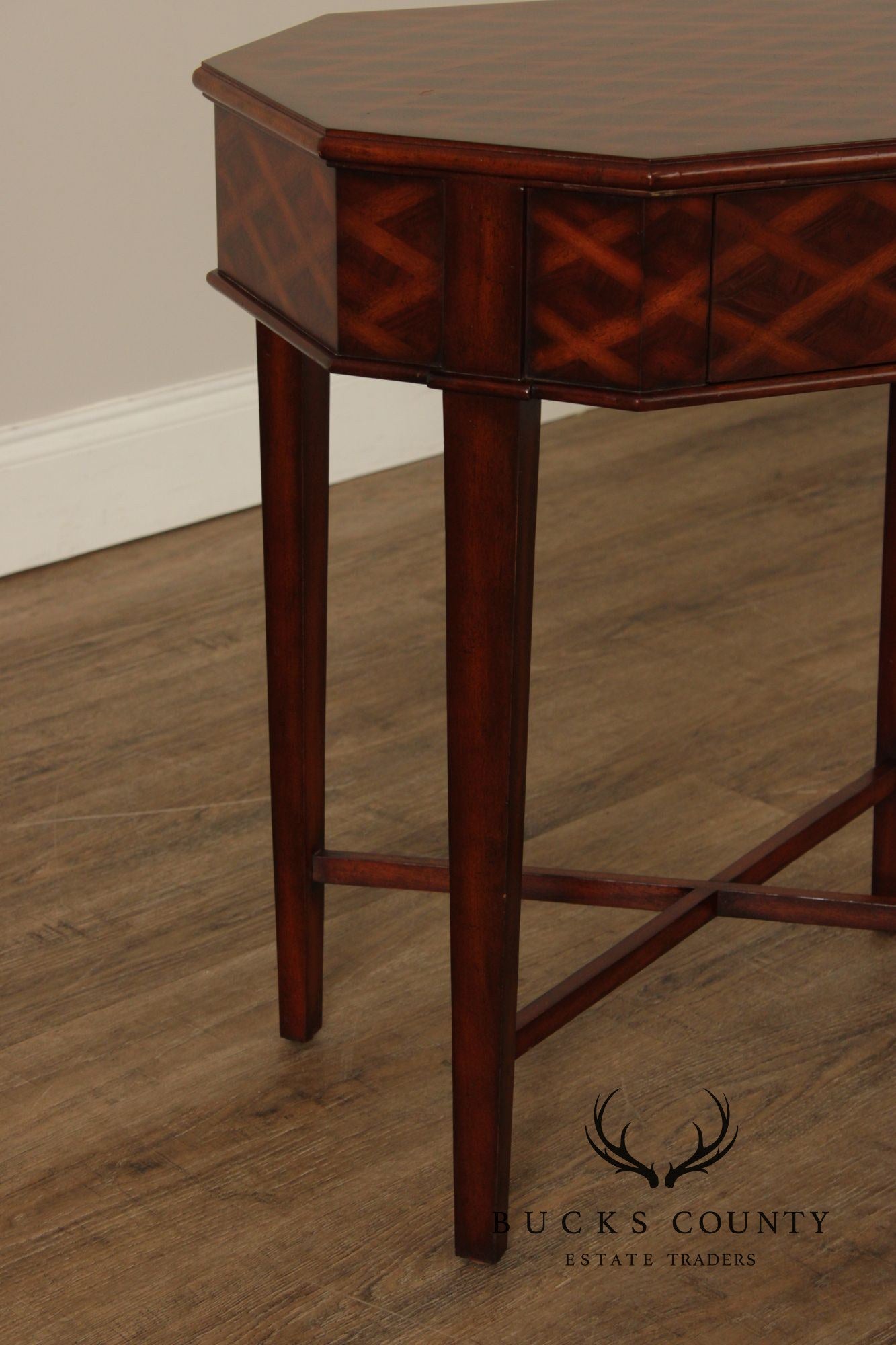 Maitland Smith One-Drawer Parquetry Side Table