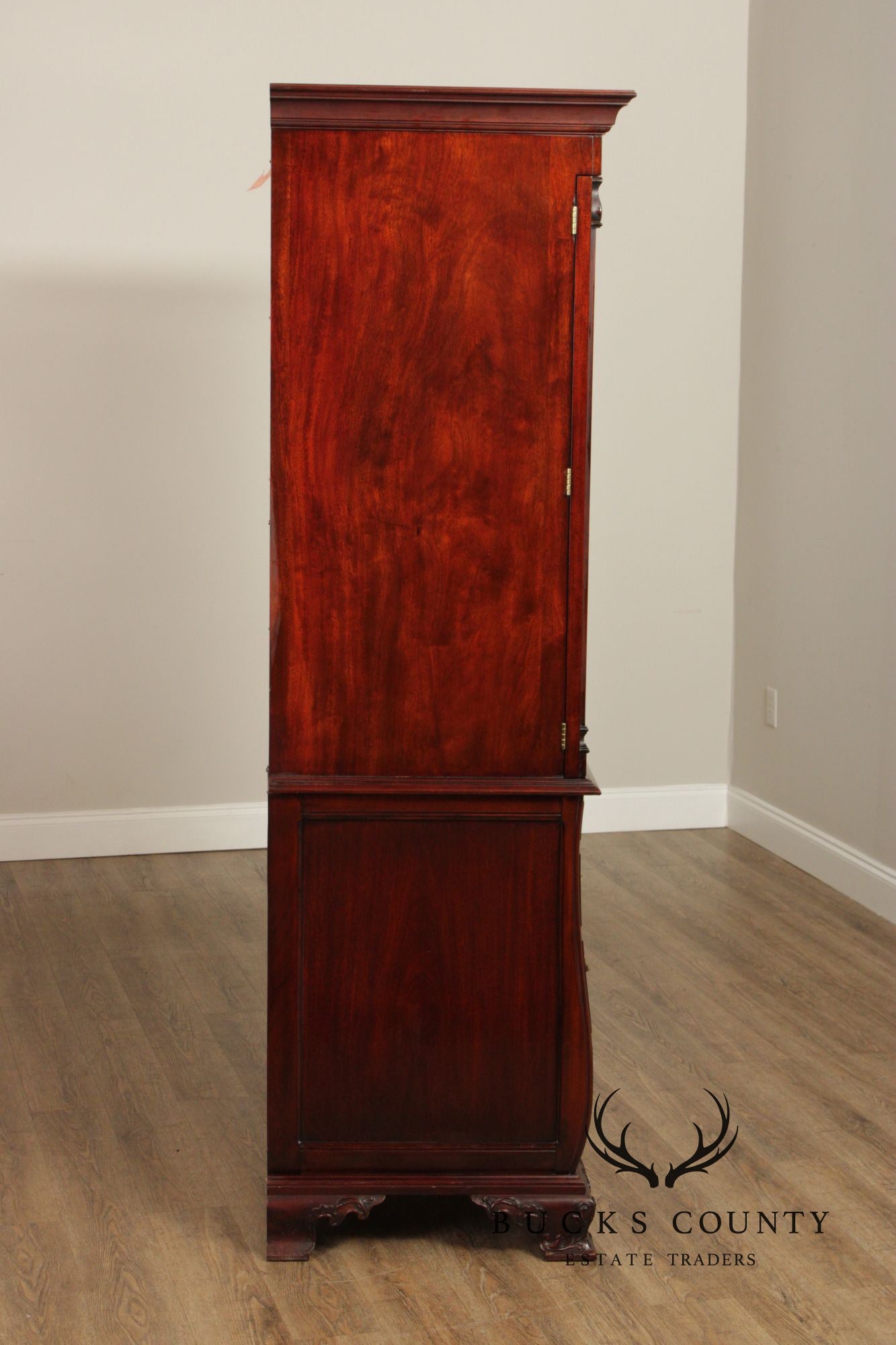 Henkel Harris Mahogany Bombe Armoire Cabinet