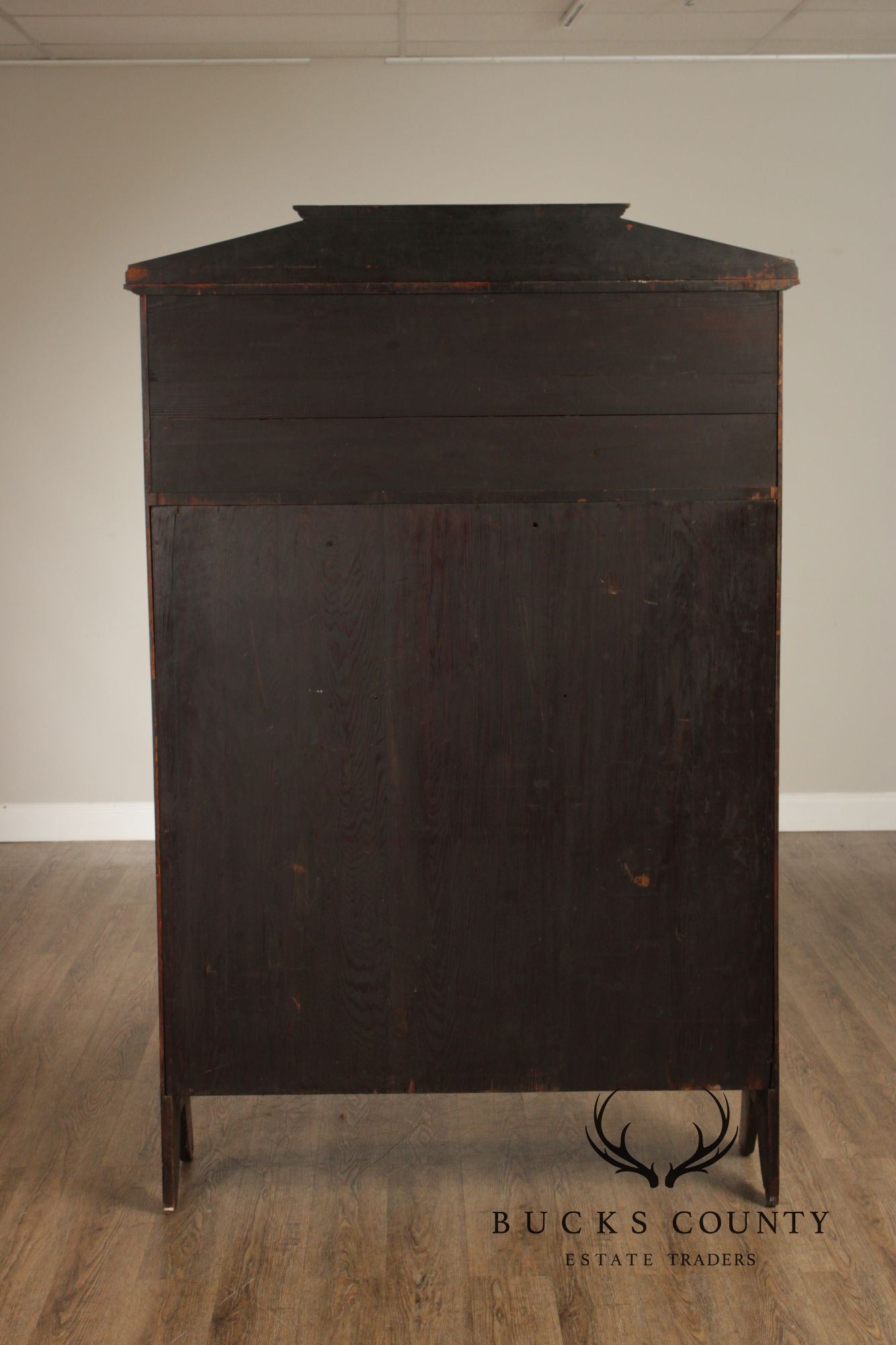 Art Nouveau Antique Inlaid Mahogany Display Case
