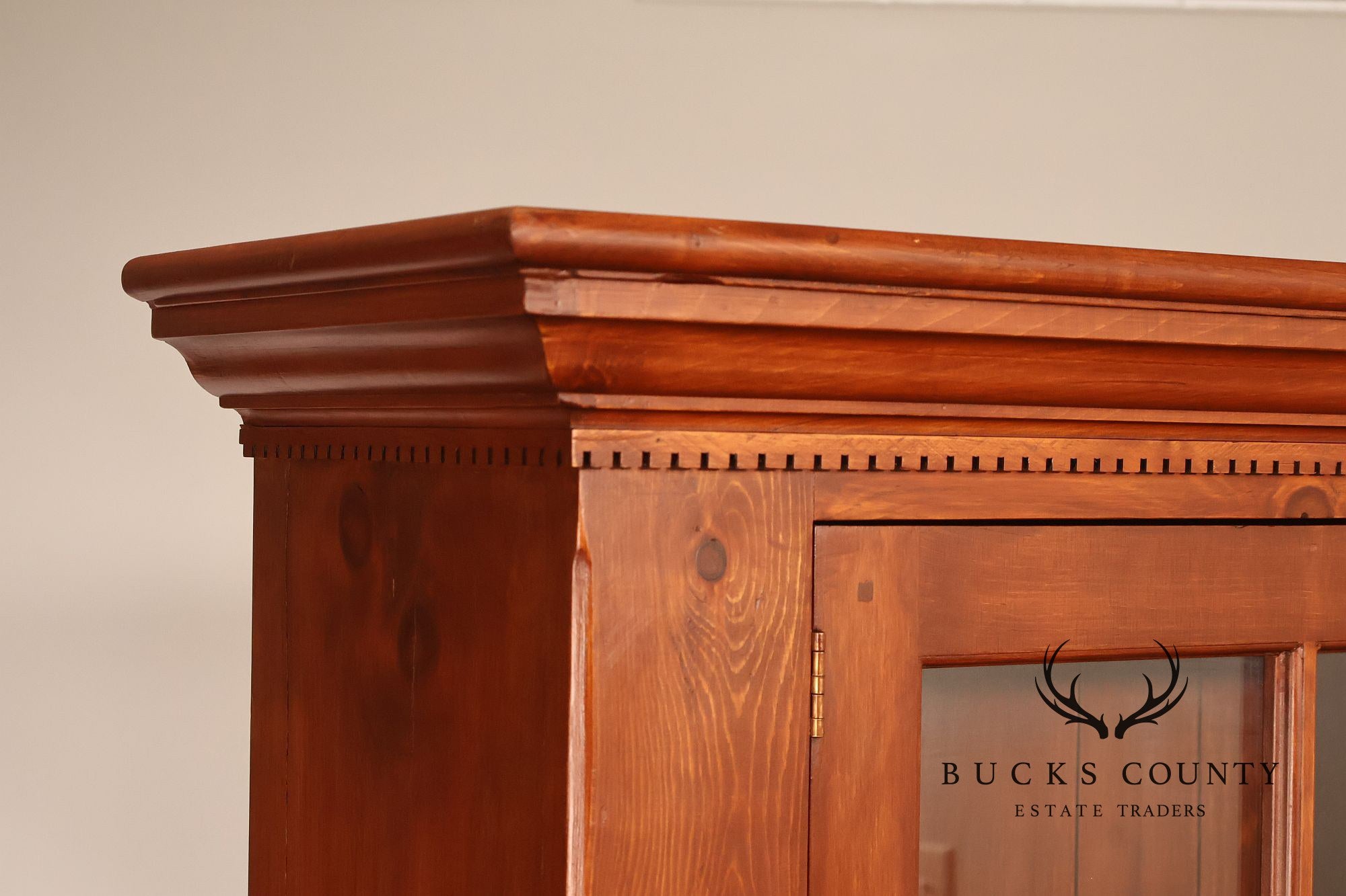 Custom Quality Farmhouse Pine Step Back Hutch