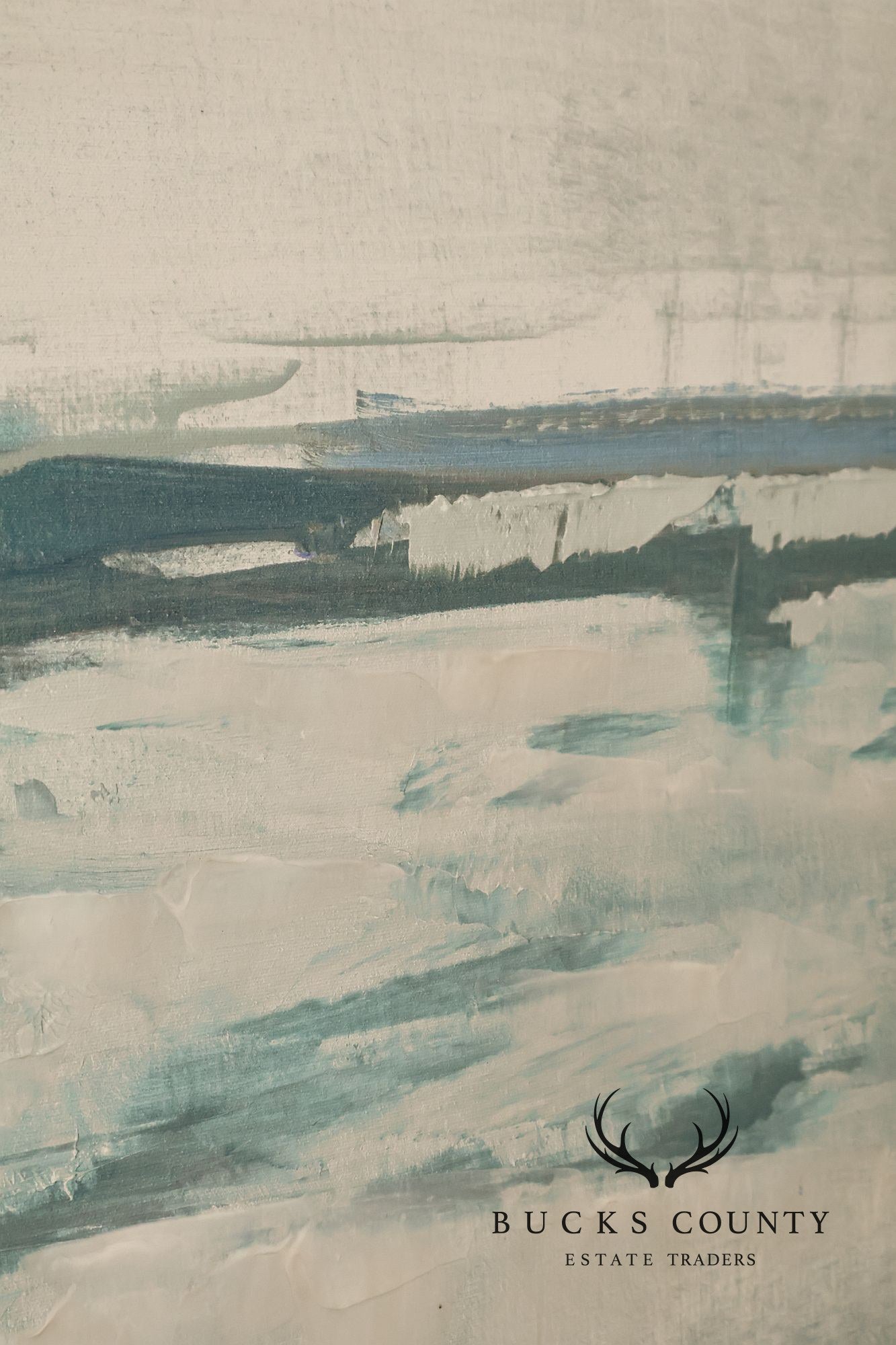 Abstract Ocean Landscape Painting, 'Off the Path'