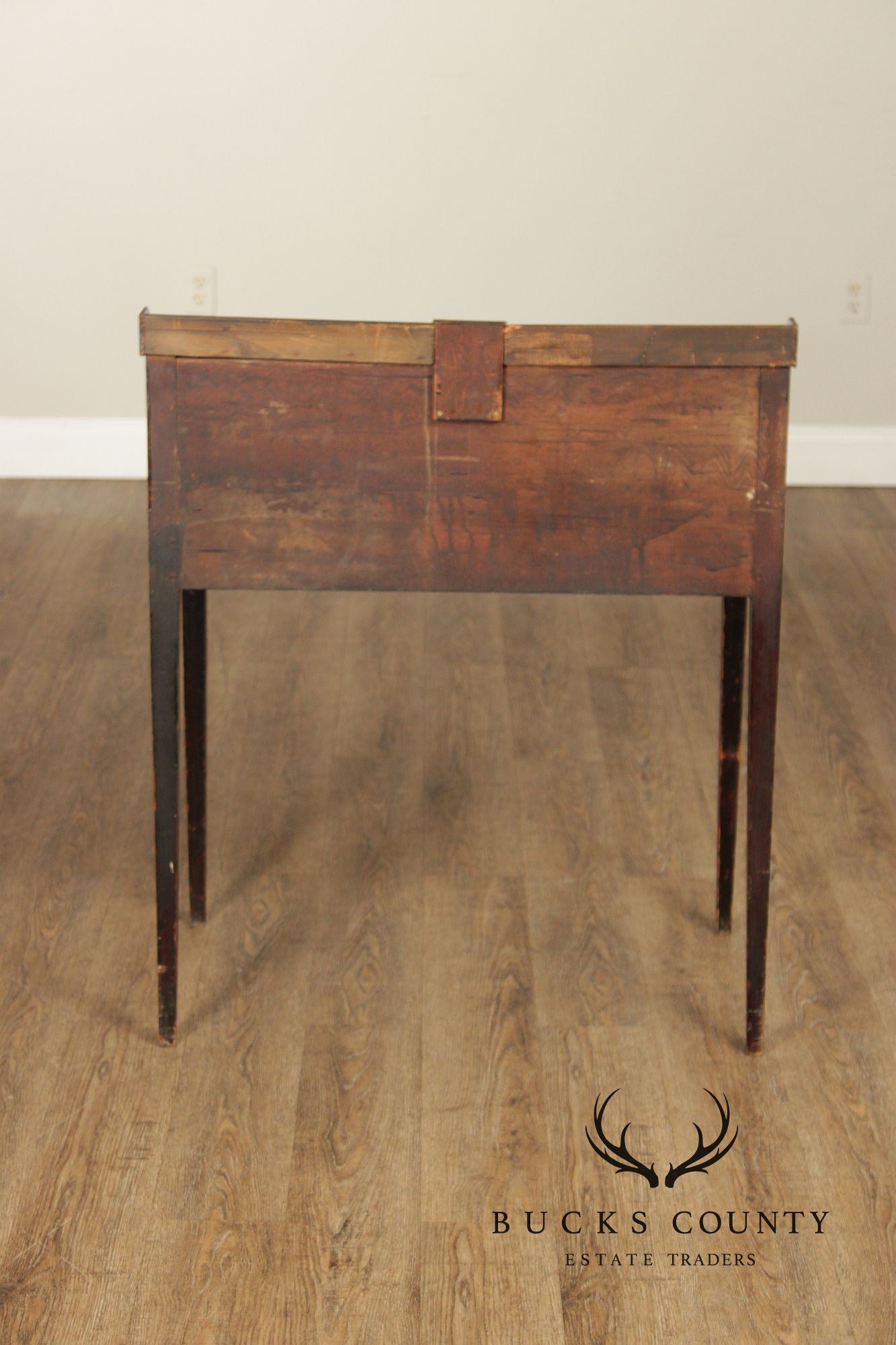 Antique Country Sheraton Slant Front Clerk’s Desk