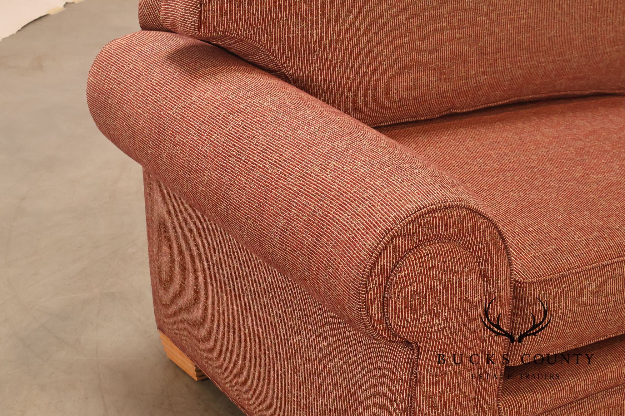 Contemporary Rolled Arm Upholstered Sofa