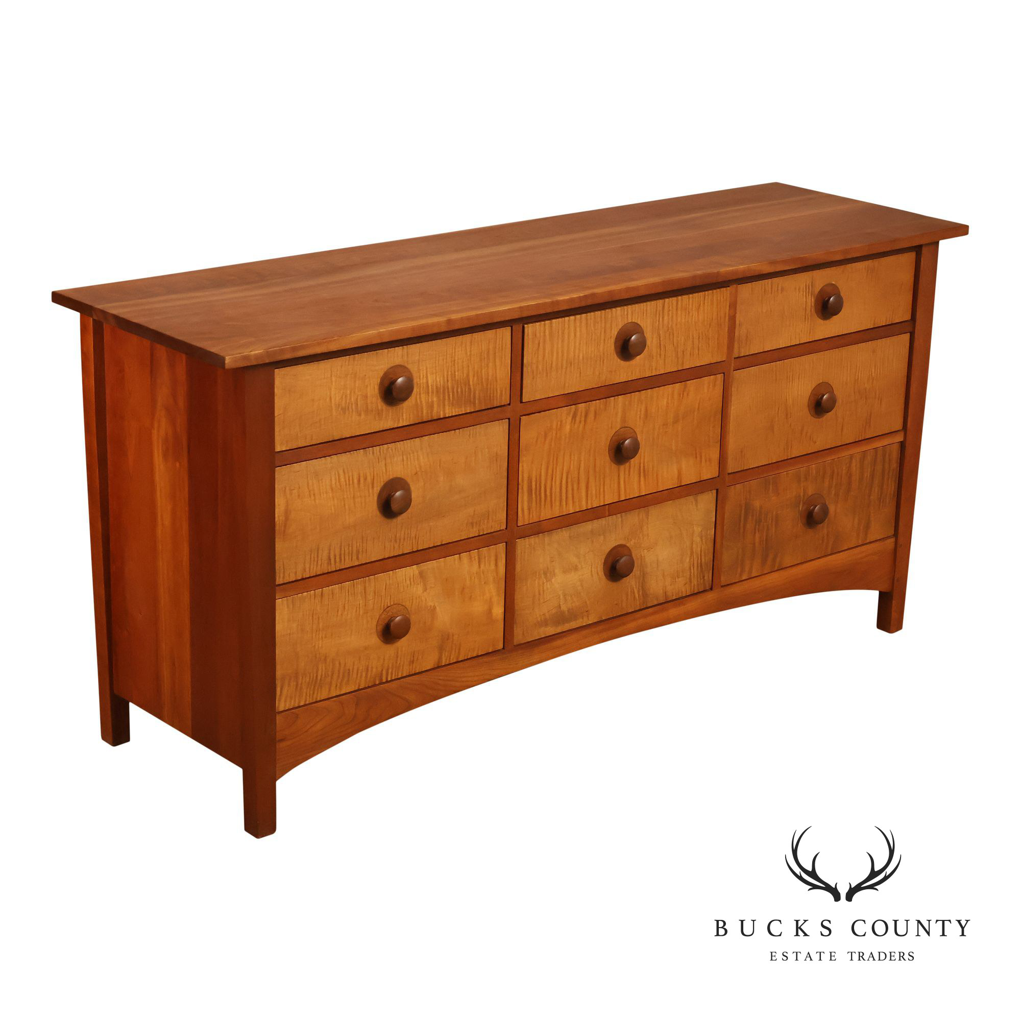 Stickley Harvey Ellis Collection Inlaid Nine Drawer Dresser