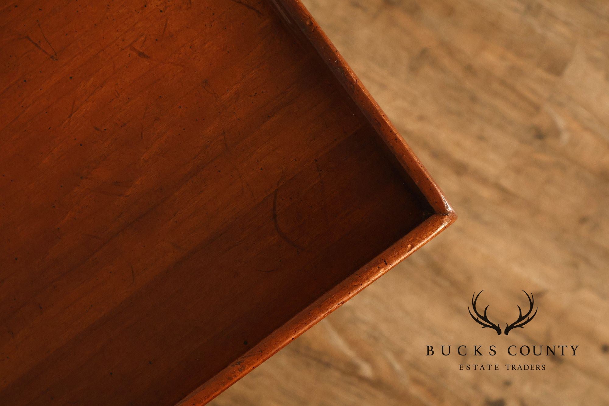 Chippendale Style Cherry Butler Tray Side Table