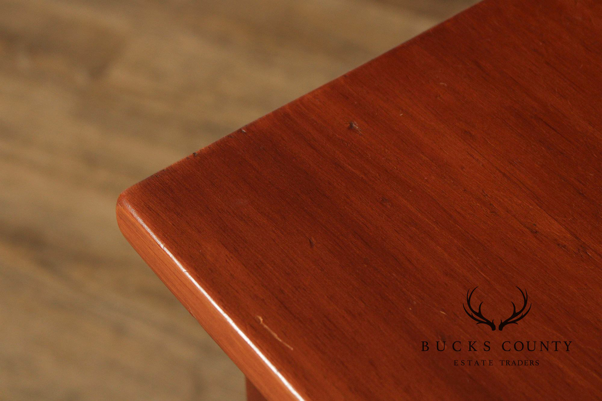 Antique Sheraton Two-Drawer Poplar Nightstand Work Table