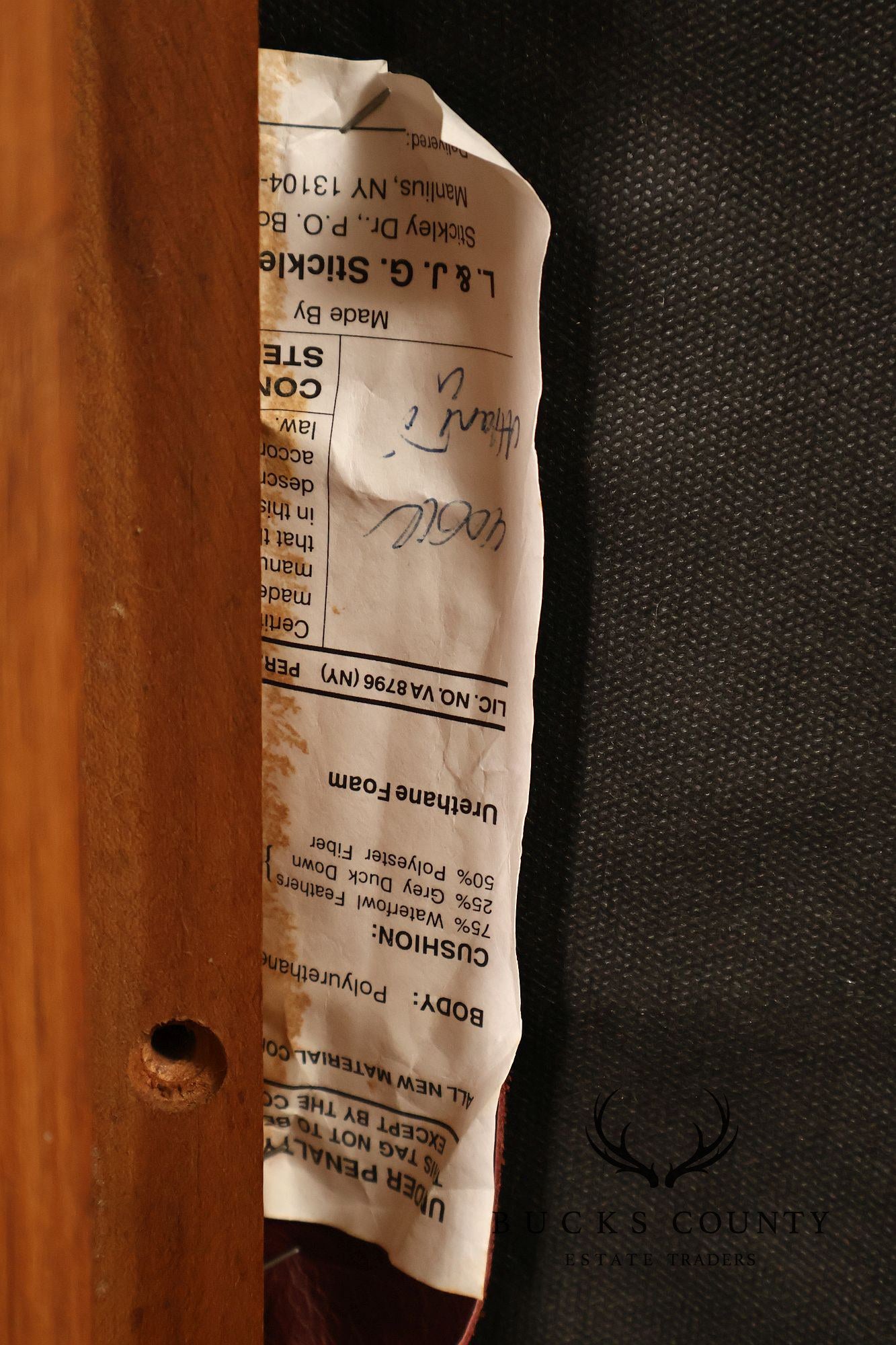 Stickley Mission Collection Oak And Leather Bow Arm Morris Chair