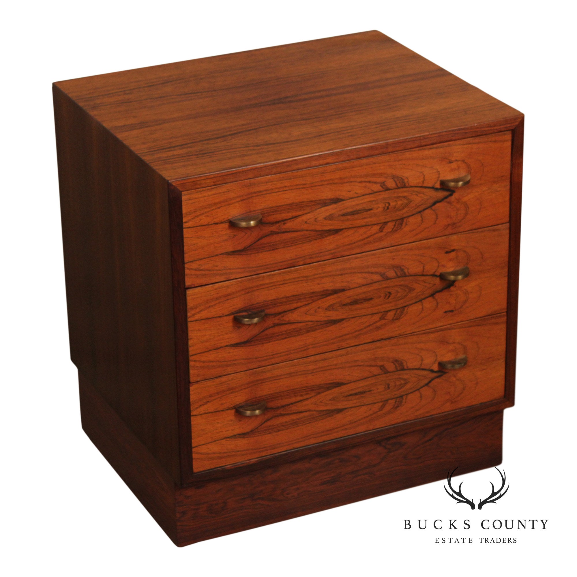 Bruksbo Norwegian Rosewood Three Drawer Accent Chest