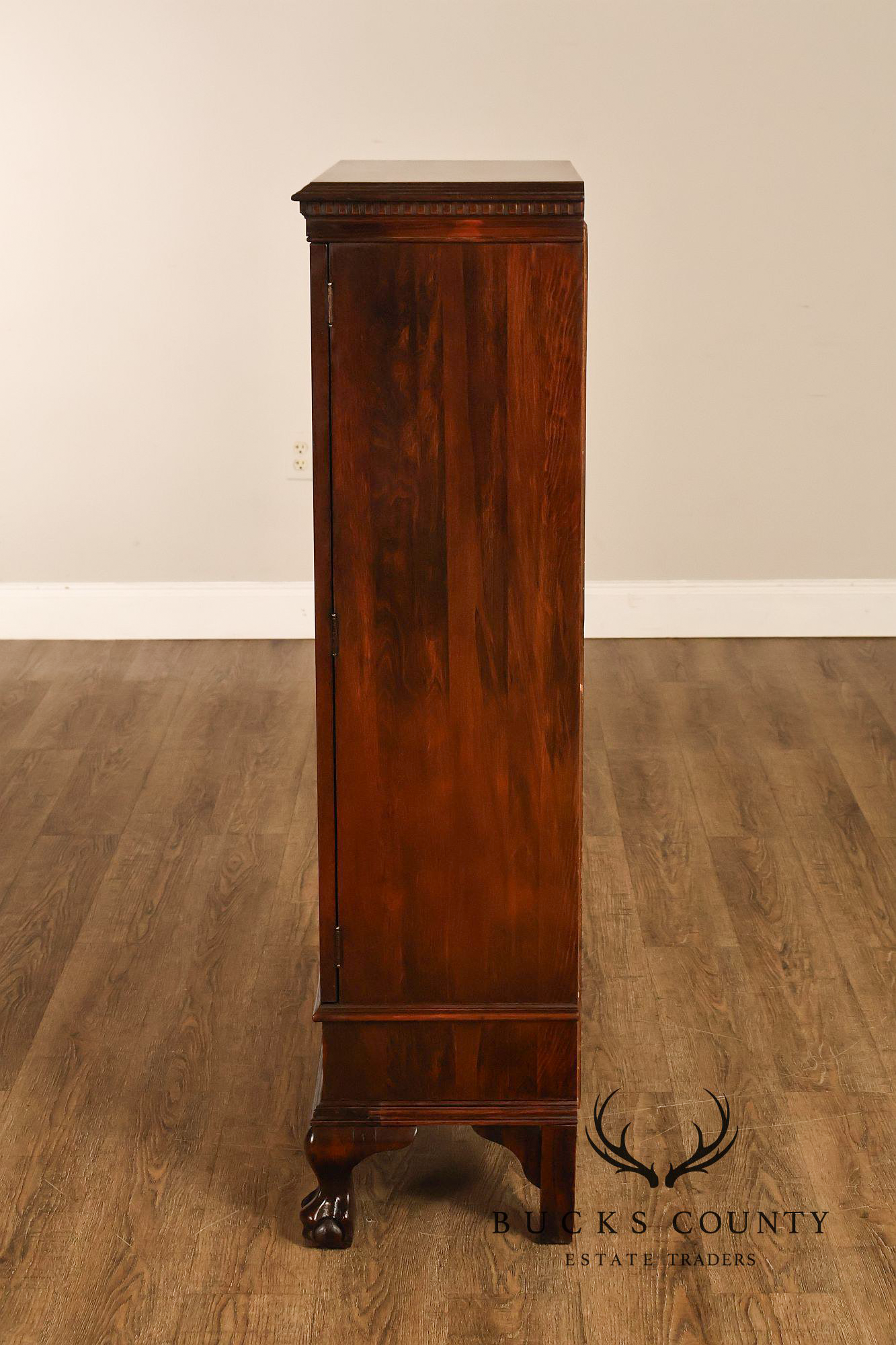 1940's Chippendale Style Mahogany Single Door By Wasmuth-Goodrich