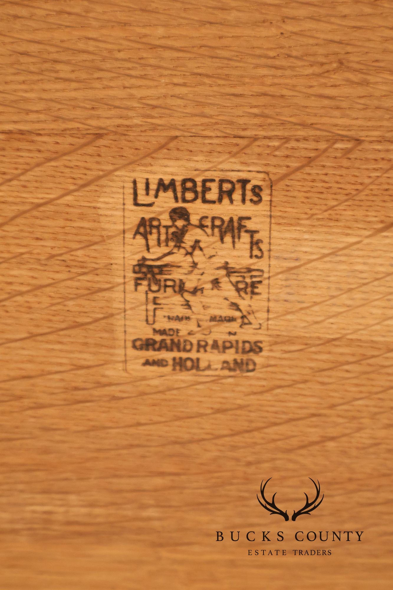 Antique Limbert Arts And Crafts Quarter Sawn Oak Server or Console Table