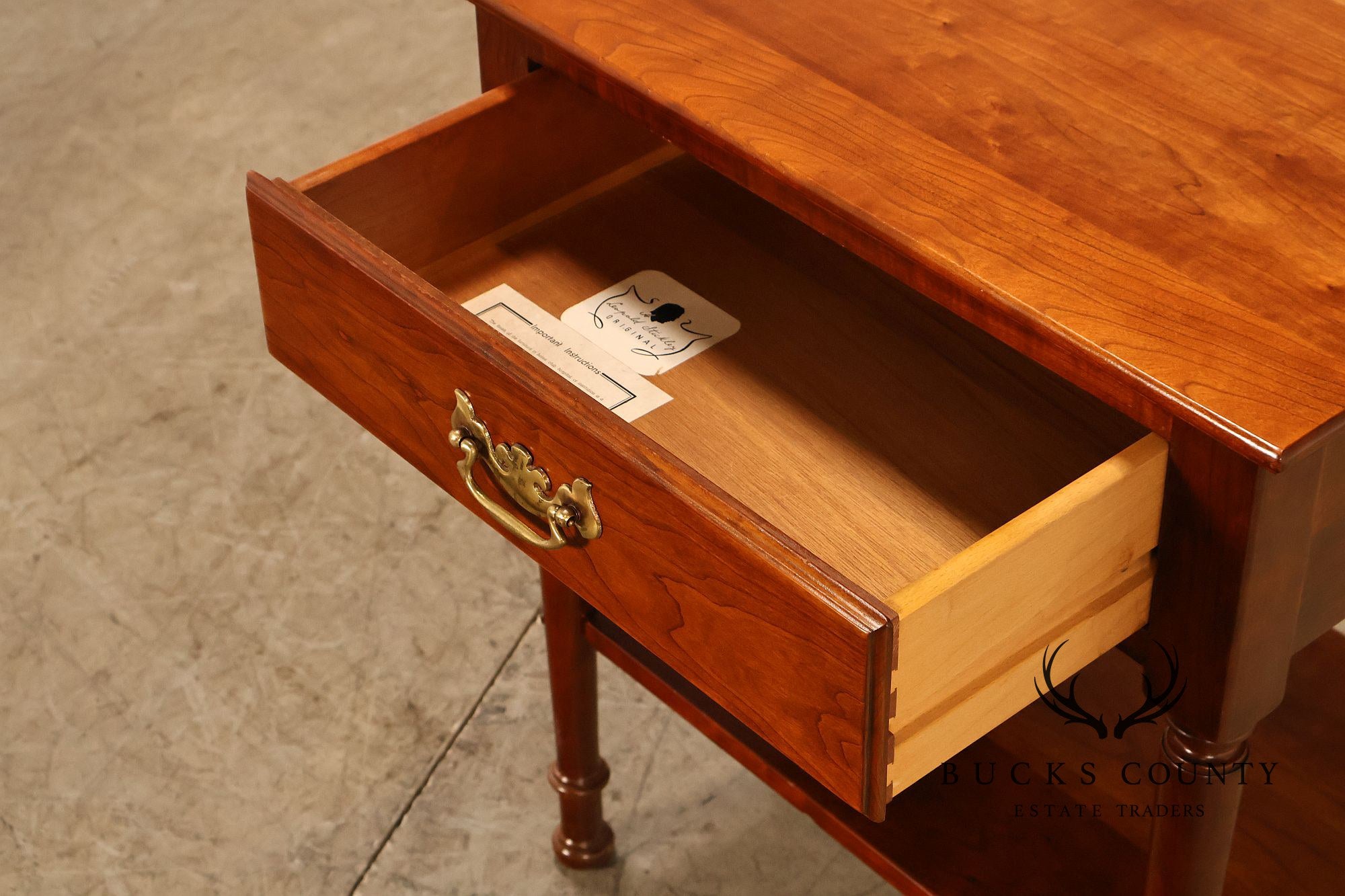 Stickley Cherry Valley Pair Of One Drawer Night Stands