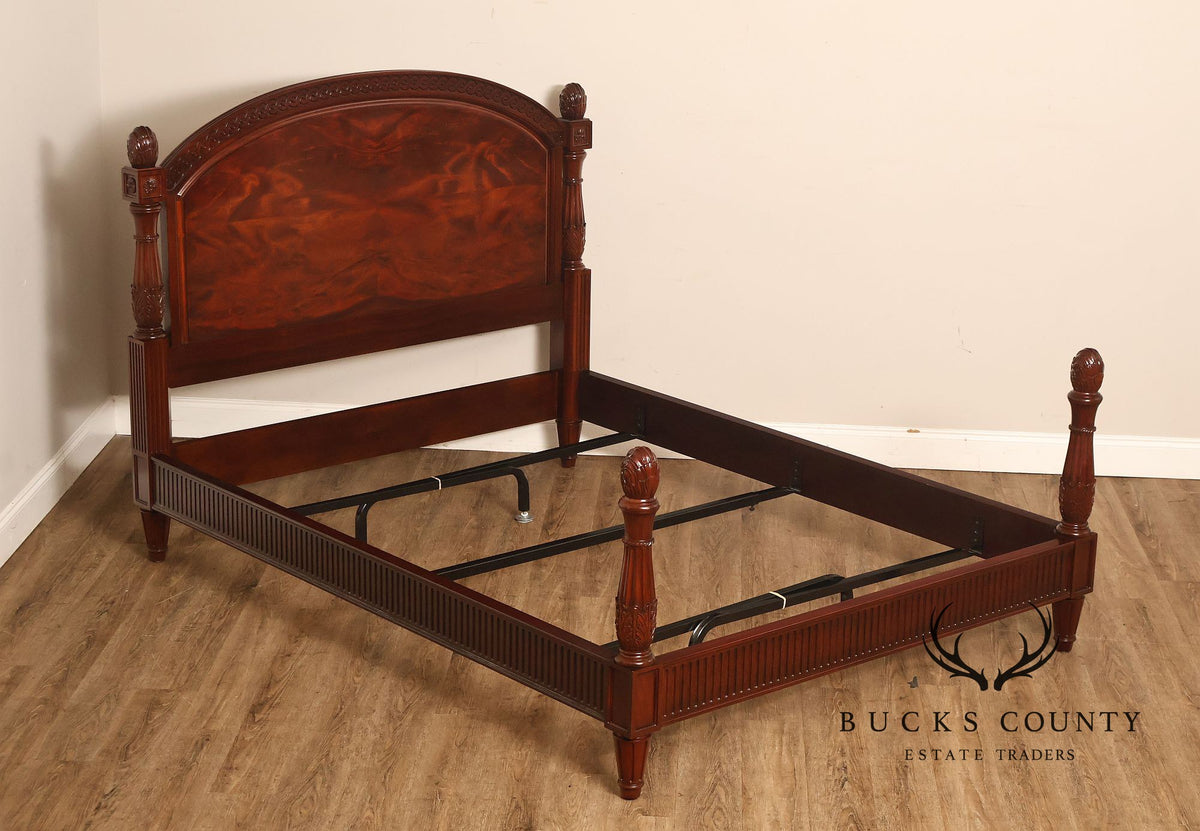 Henkel Harris Mahogany Low-Post Queen Bed