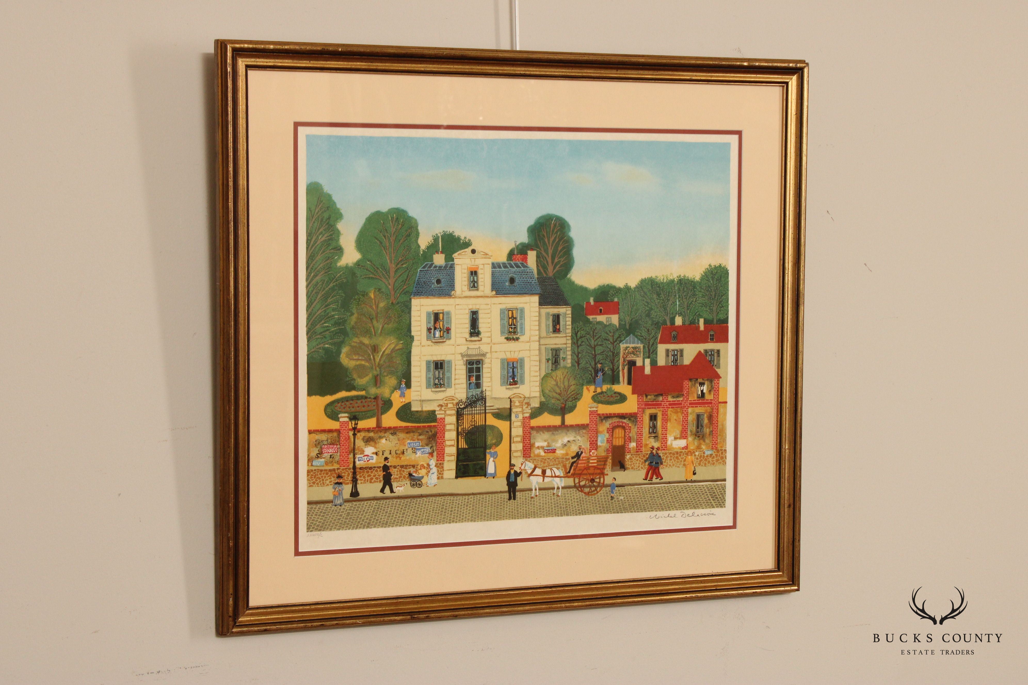 Michel Delacroix 'Bonjour Mr. Rousseau' Framed Limited Edition Print