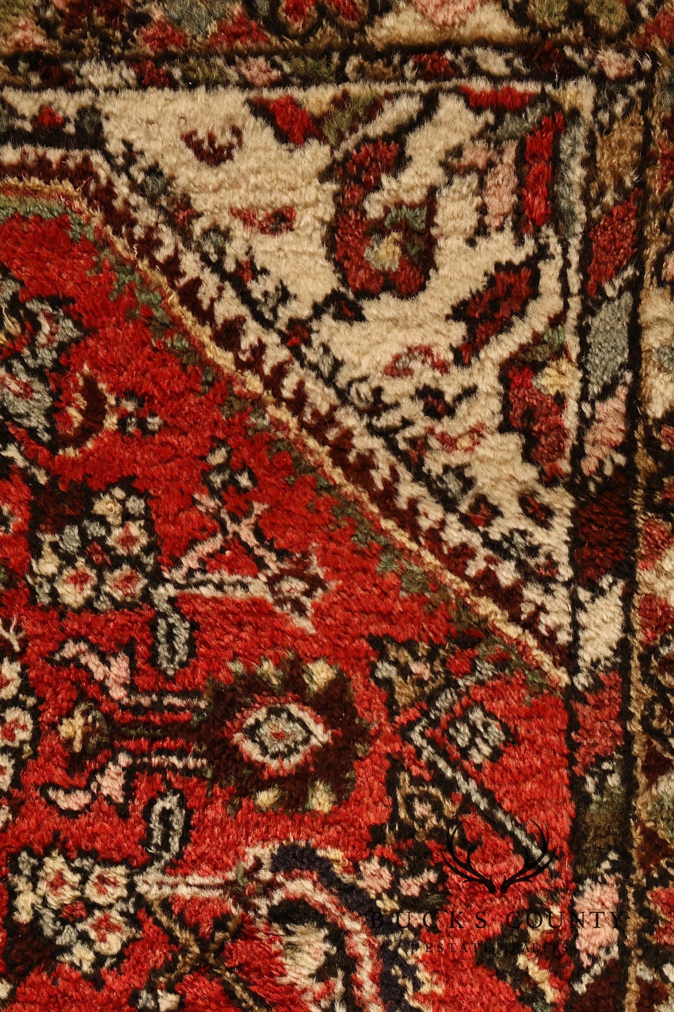 Hamedan Vintage Hand Woven Wool Area Rug