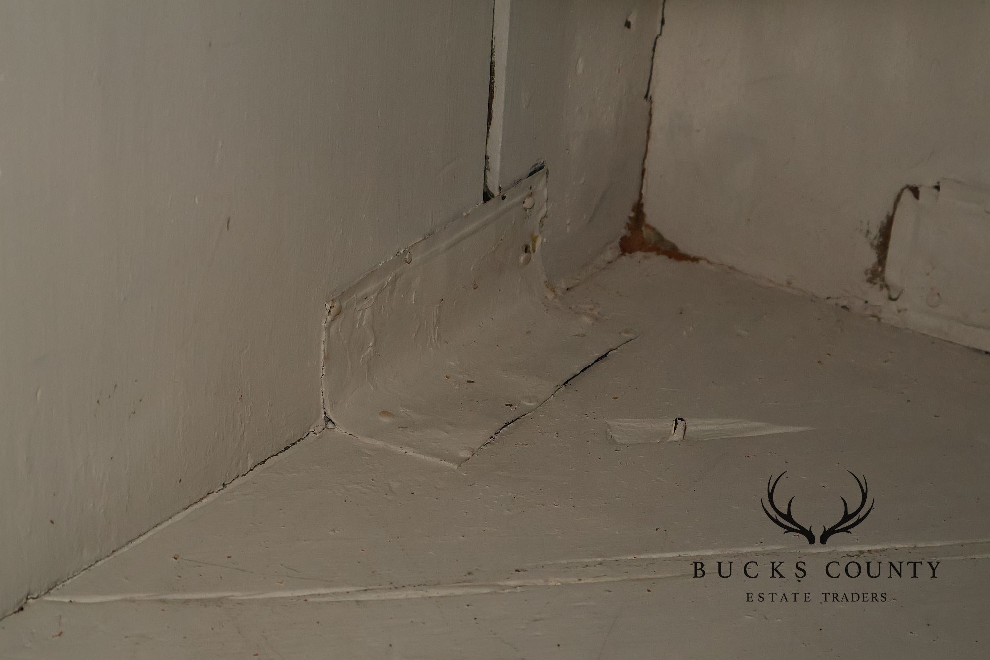 Antique Primitive Pine Single Door Corner Cabinet