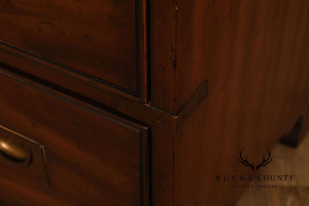 Heritage Campaign Style Walnut Nightstand