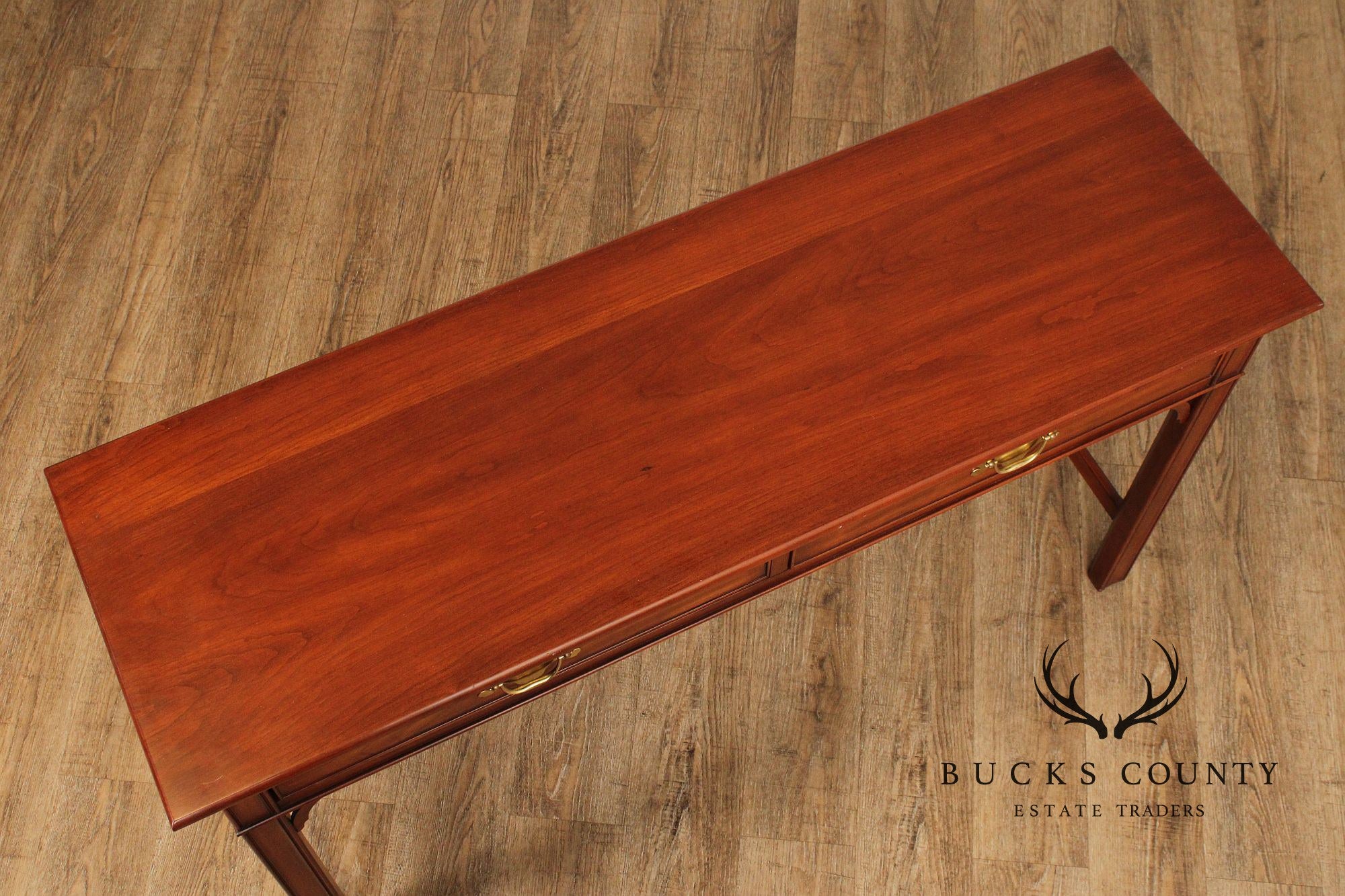 Henkel Harris Chippendale Style Cherry Console Table