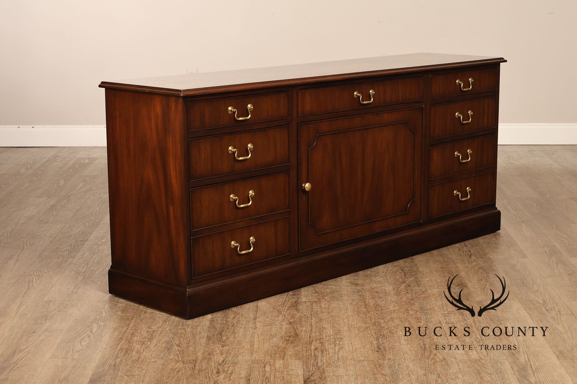 Kittinger Georgian Style Mahogany Office Credenza