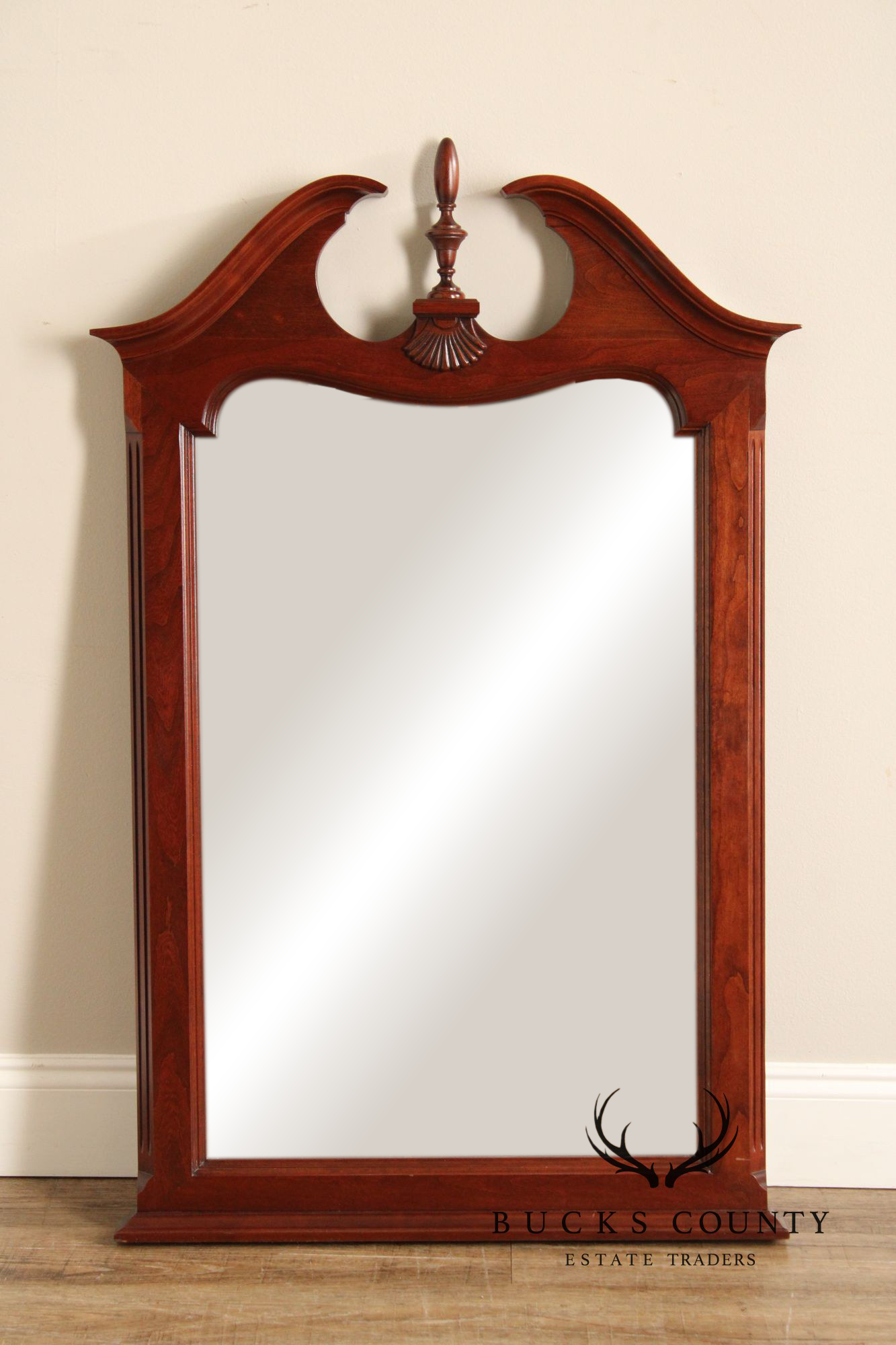Pennsylvania House Traditional Cherry Frame Beveled Wall Mirror