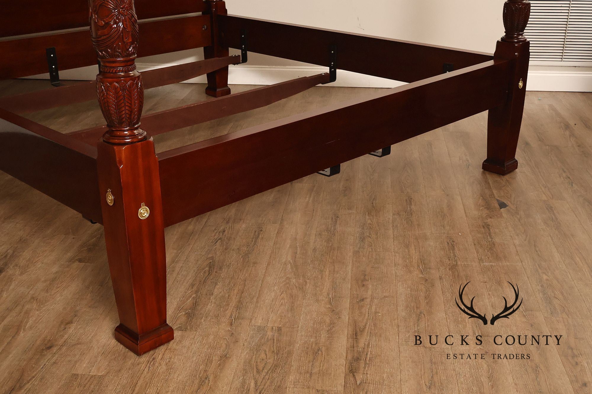 Councill King Size Mahogany Poster Bed Frame