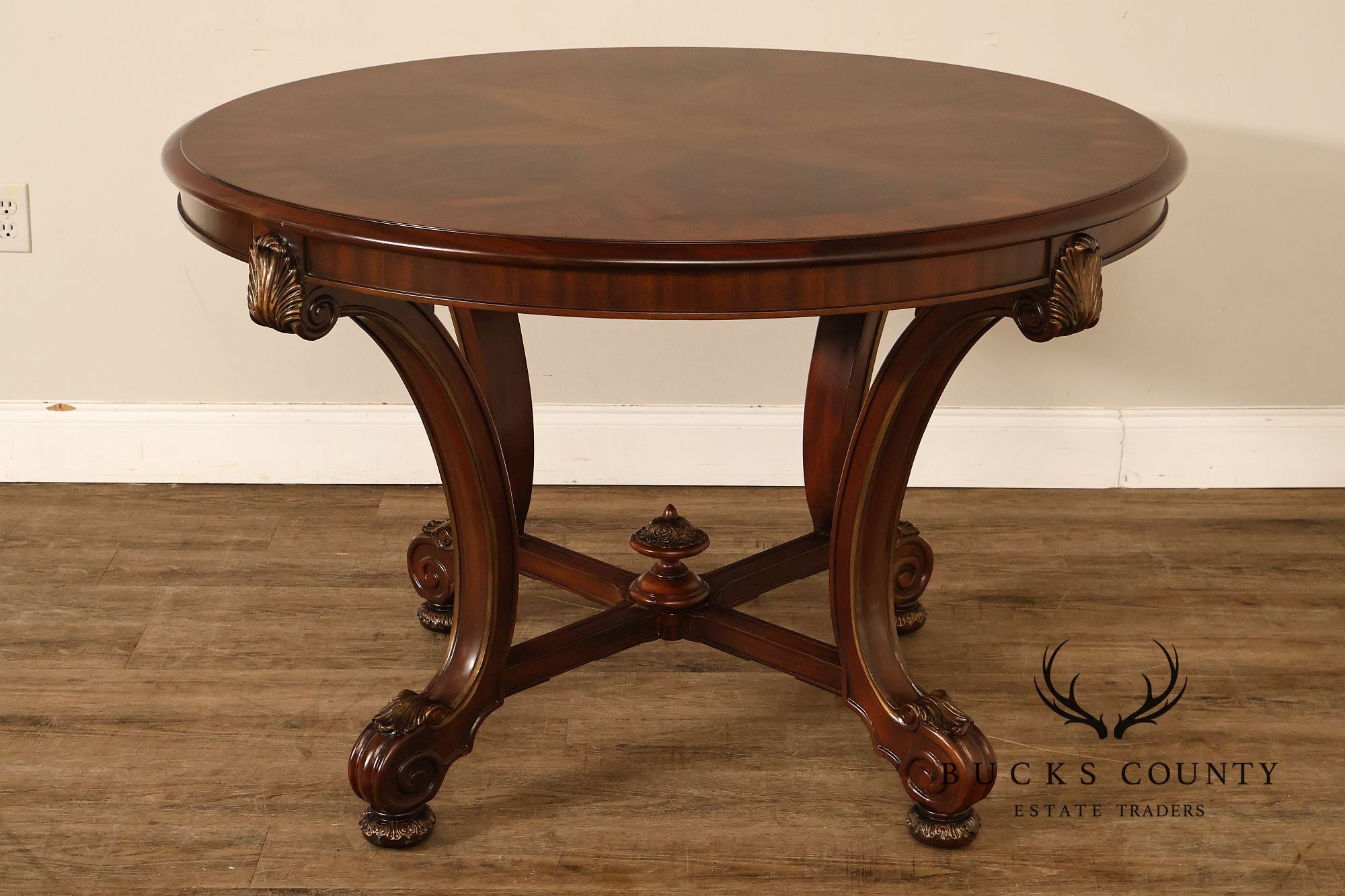 Drexel Heritage 48 Inch Round Starburst Center Table