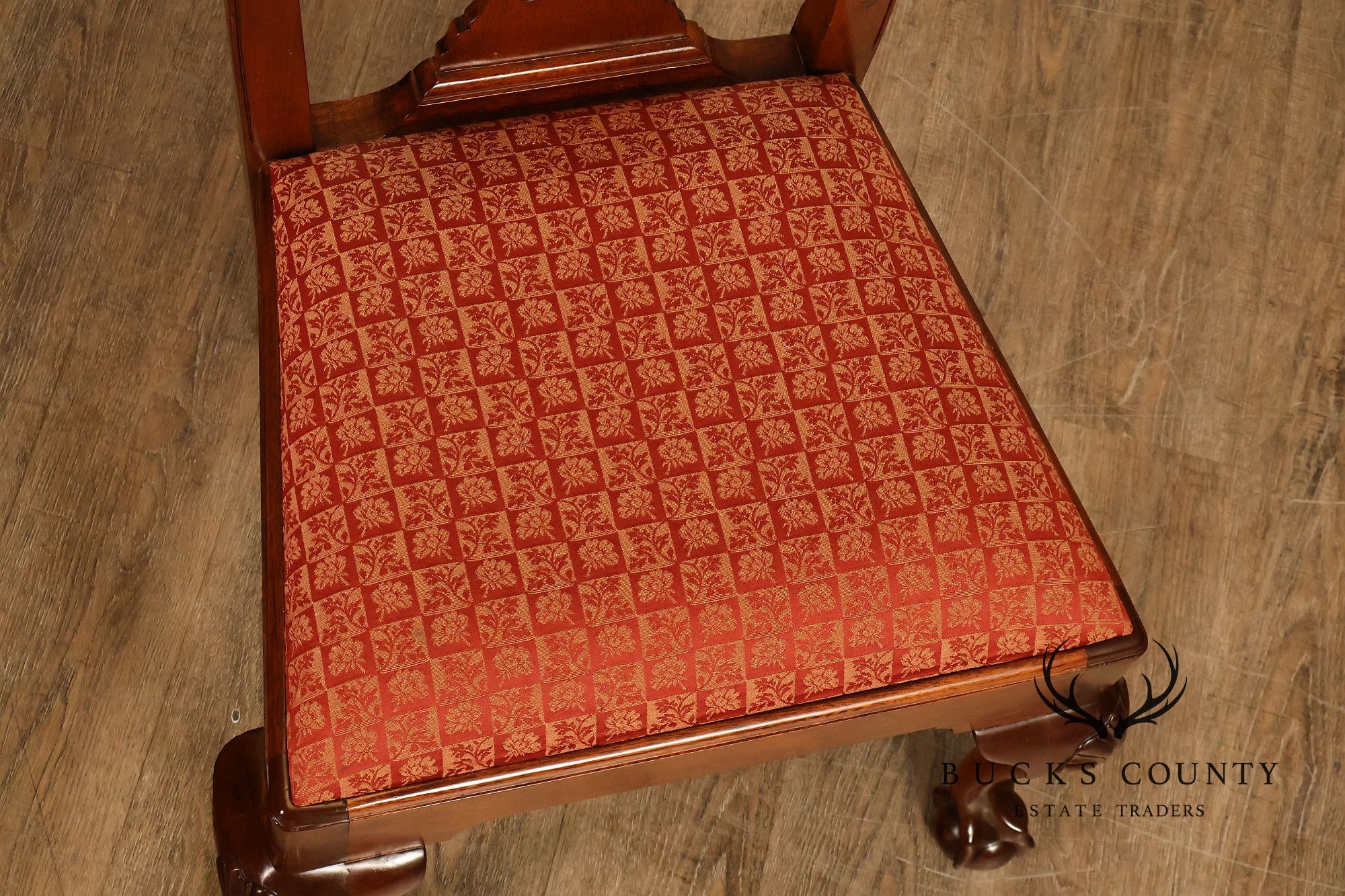 Stickley Chippendale Style Set of Four Mahogany Dining Chairs