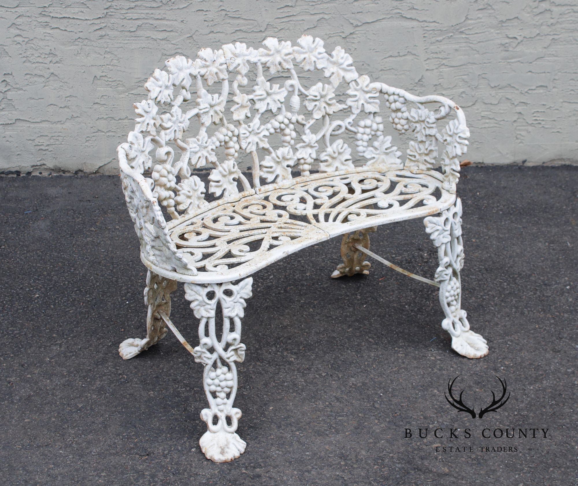 Victorian Style Three-Piece Cast Iron Garden Lounge Set