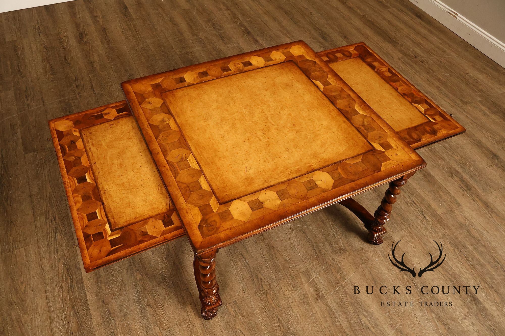Jonathan Charles Square Top Oyster Coffee Table With Slides
