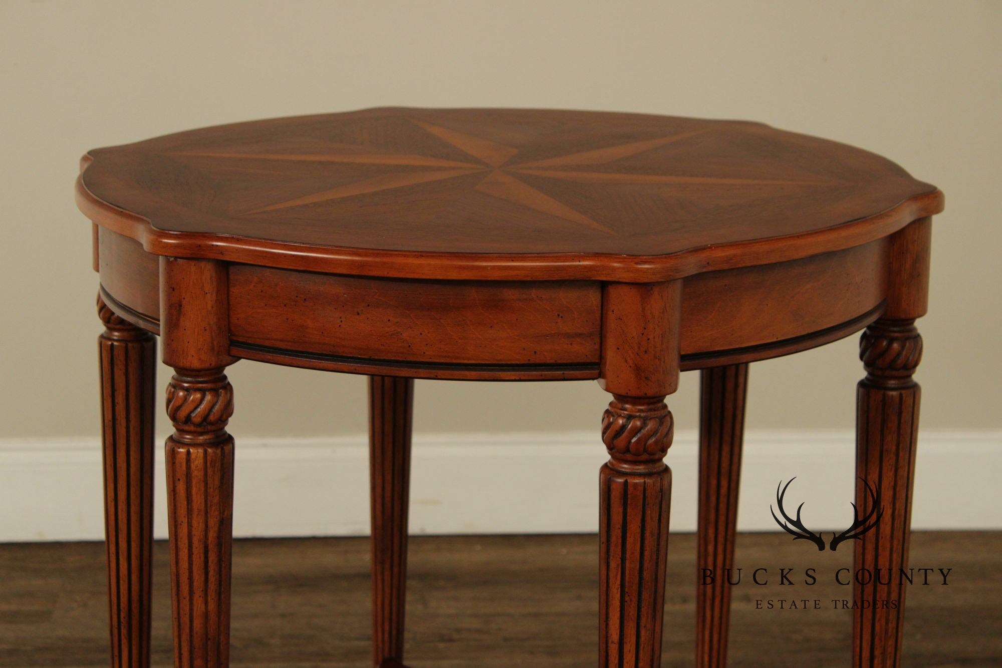 Butler 'Bainbridge' Inlaid Two-Tier Side Table