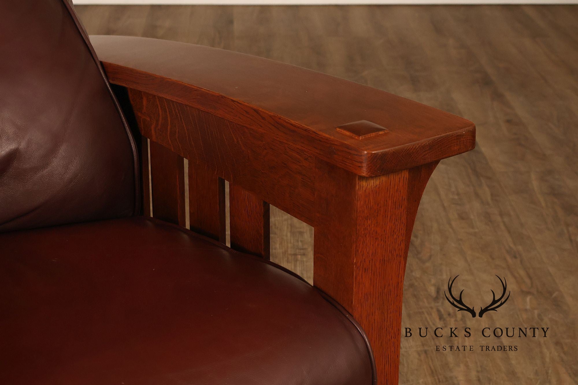 Stickley Mission Collection Pair Of Oak Bow Arm Morris Chair Recliners