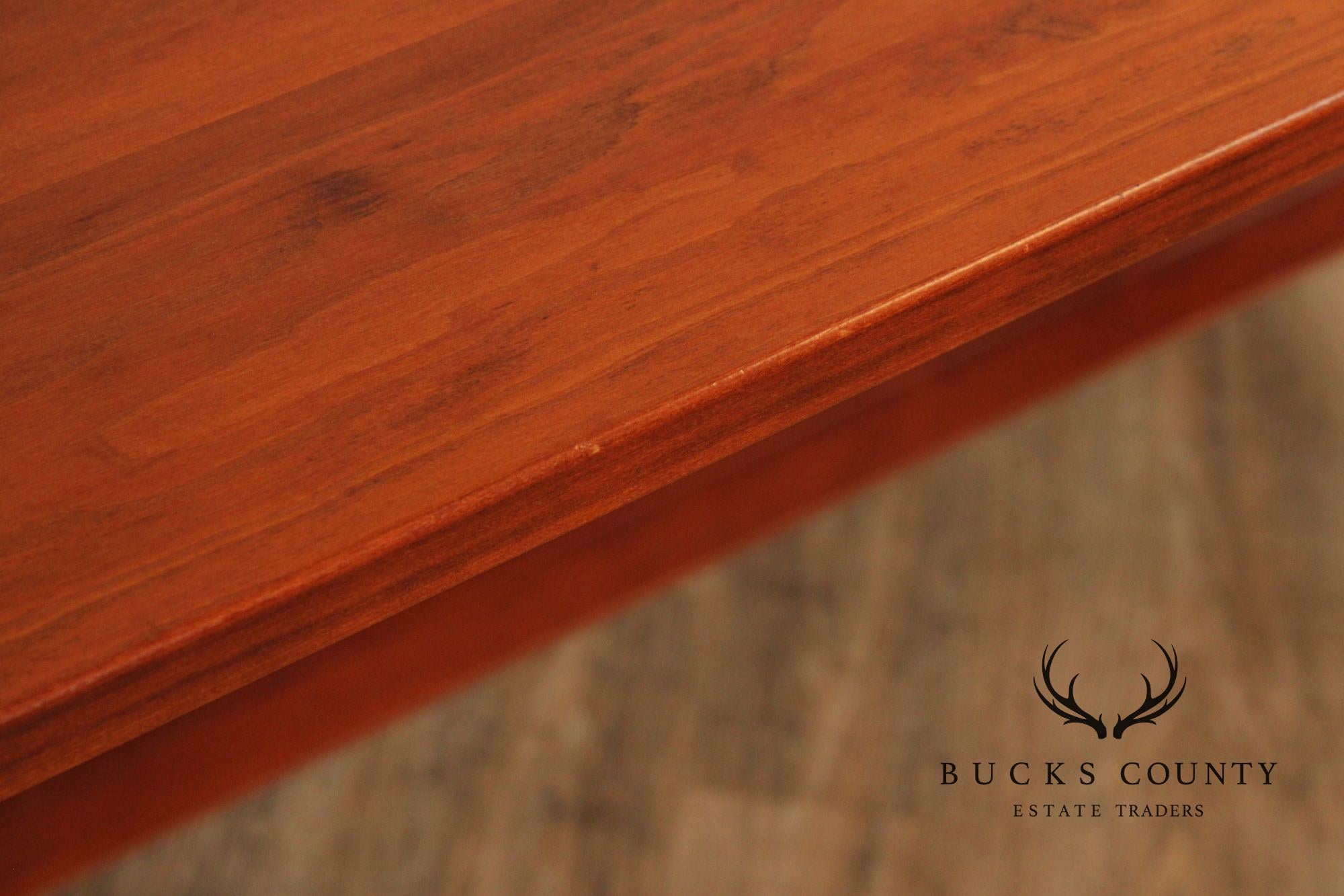 J.L. Treharn Custom Cherry Farmhouse Extendable Dining Table