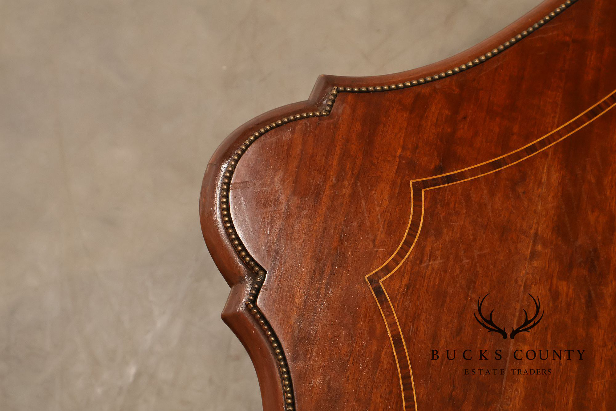 Custom Louis XVI Style Walnut Marquetry Dining Table