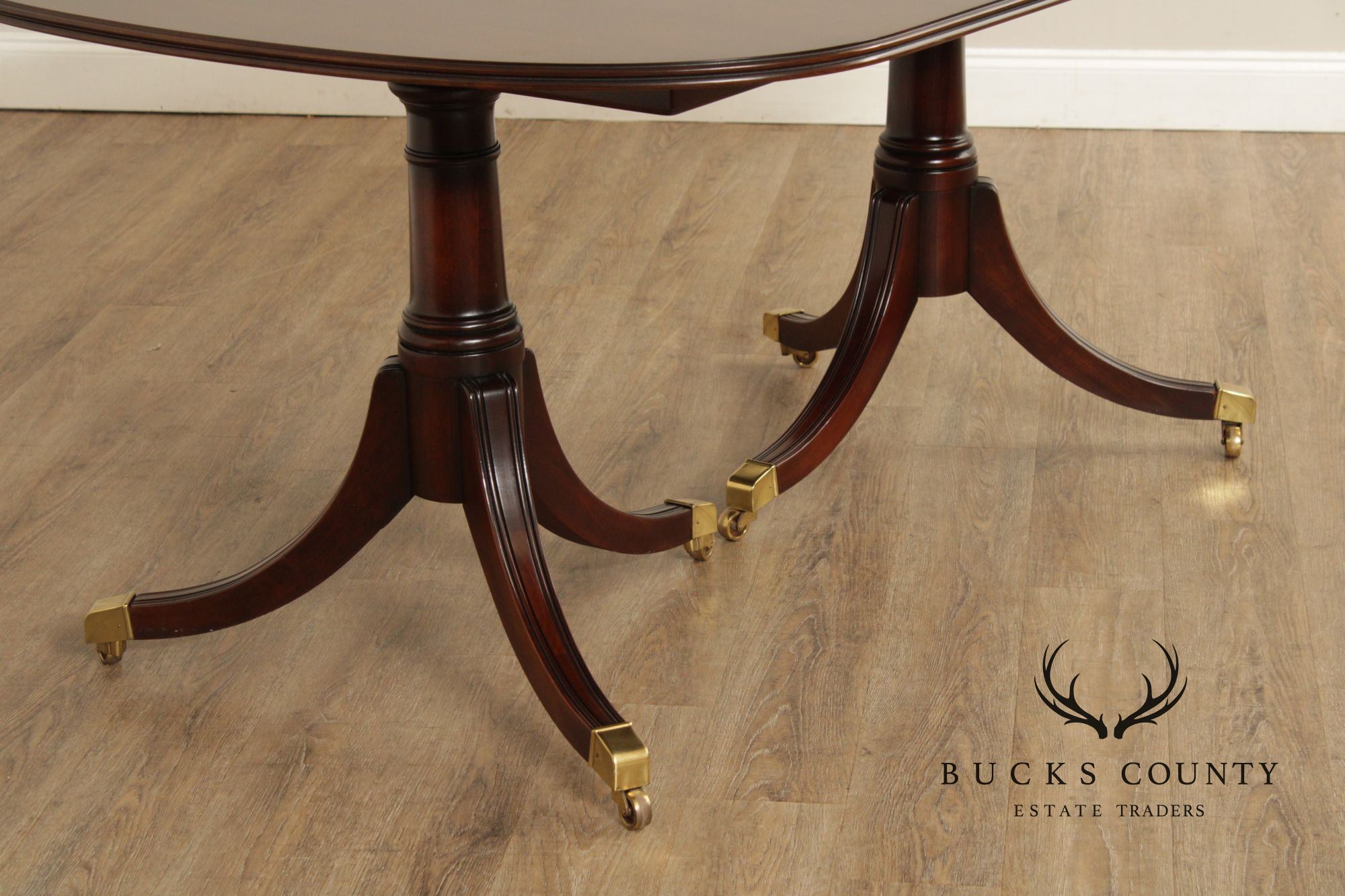 Statton Old Towne Cherry Double Pedestal Expandable Dining Table