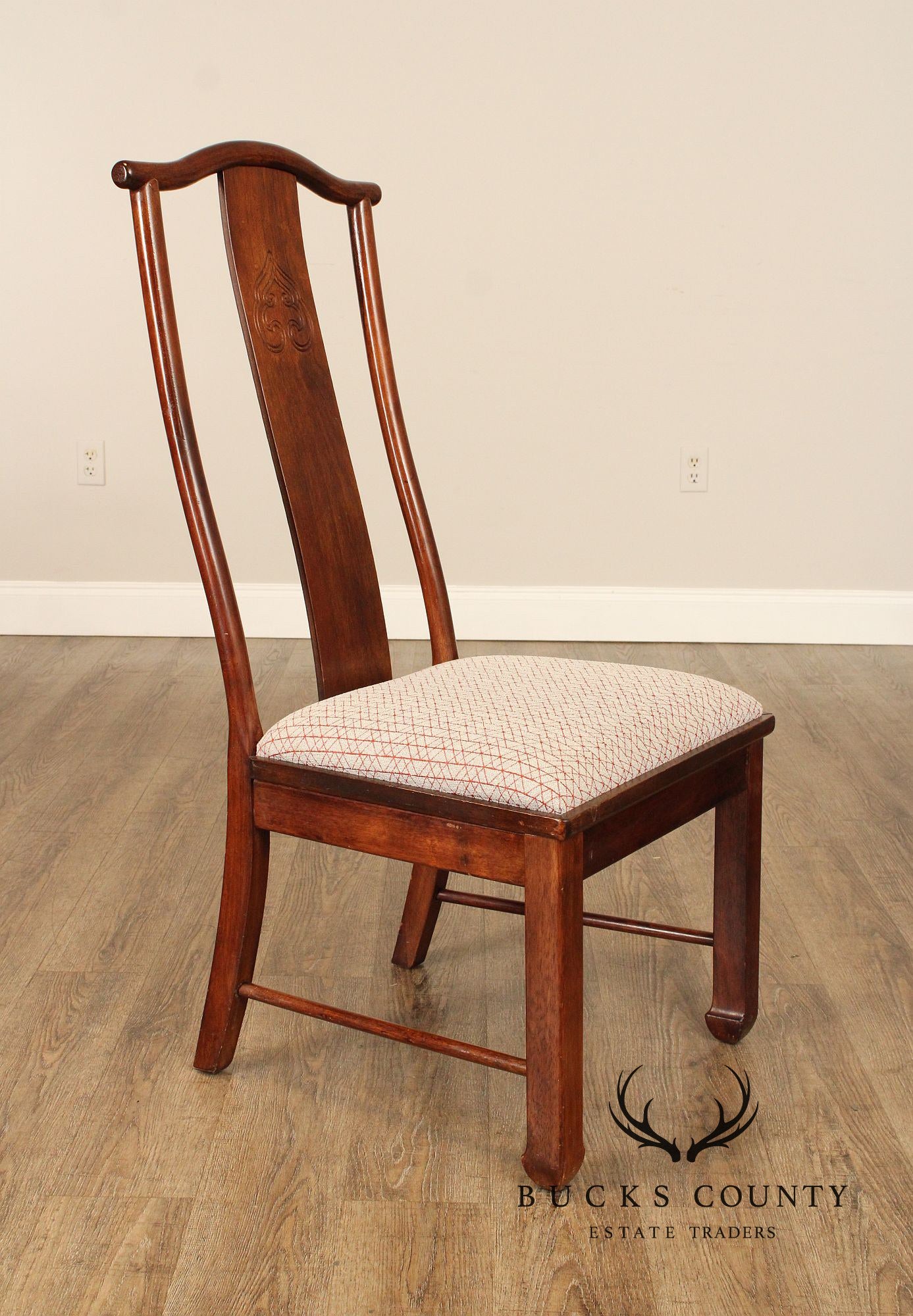 Bernhardt Chinese Style Set of Four Yoke Back Dining Chairs
