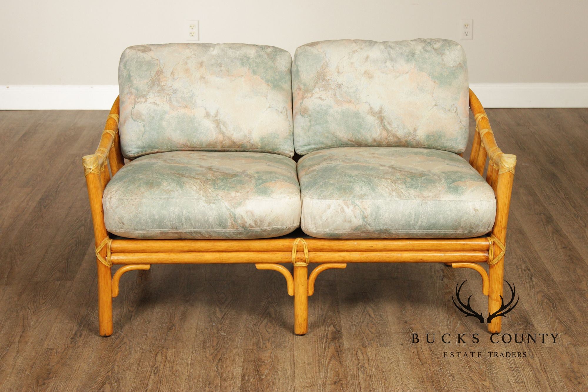 McGuire Vintage Bamboo Loveseat