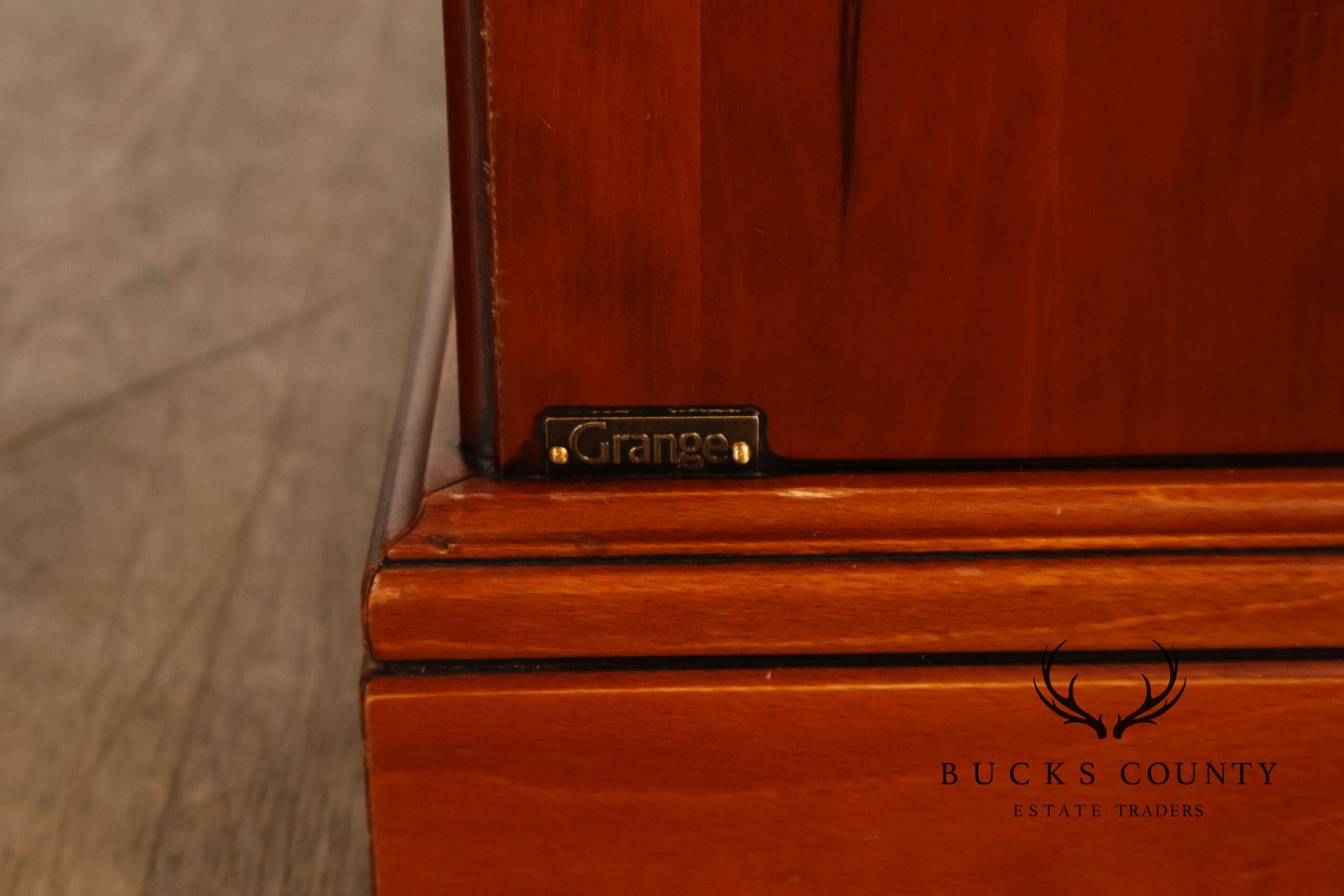 Grange French Louis Philippe Cherry Wood Nightstand