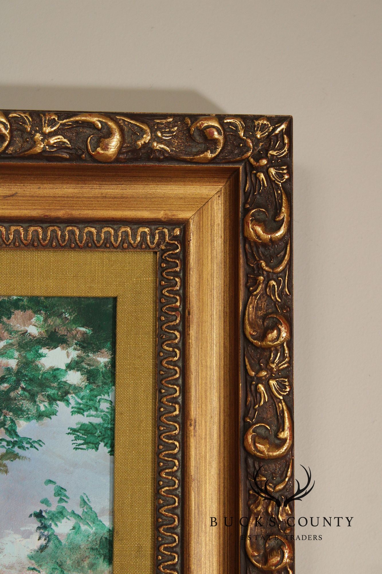 Charles T. Perry Oil Painting, Sibling Portrait