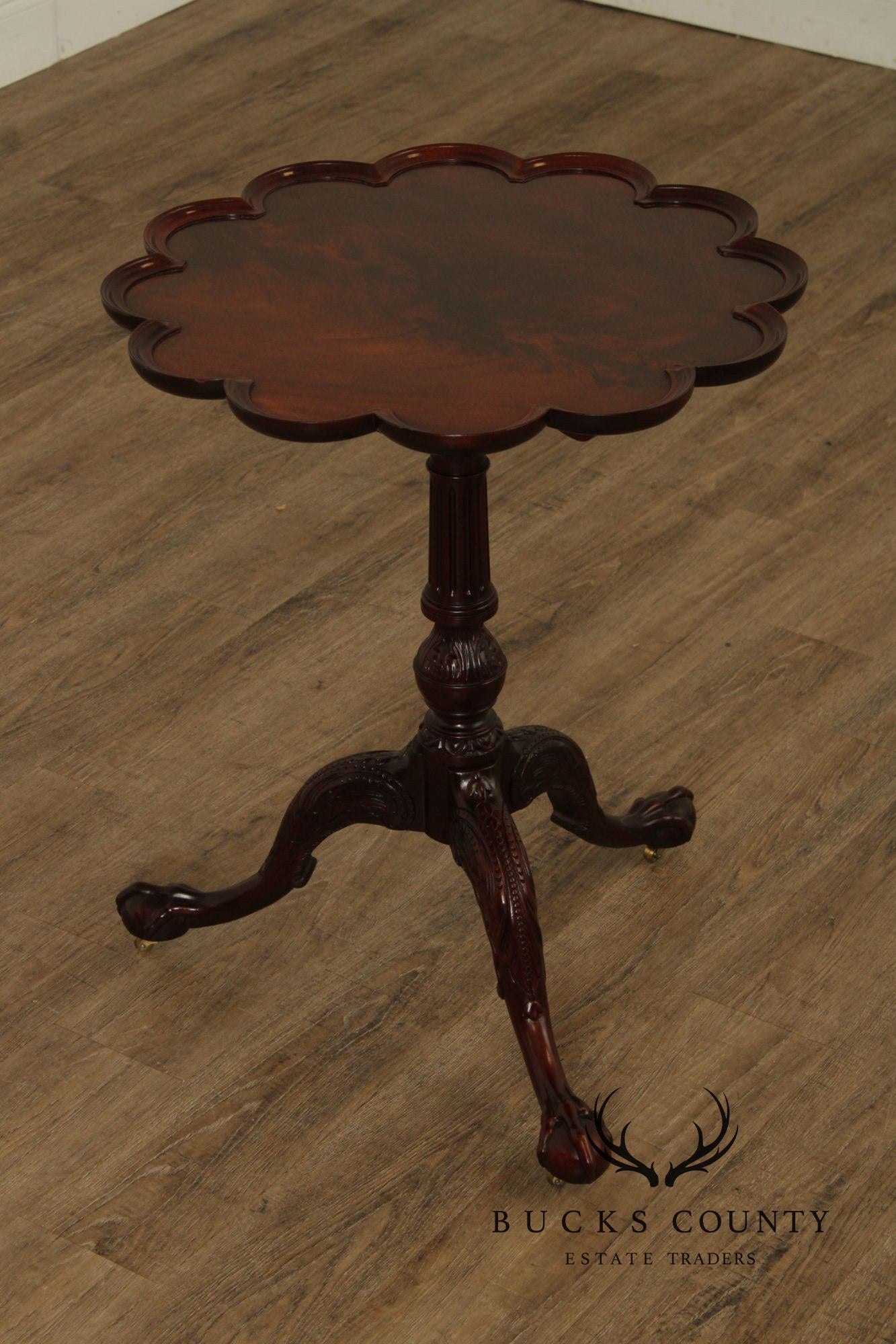 Baker Furniture Georgian Style Tilt Top Mahogany Tea Table