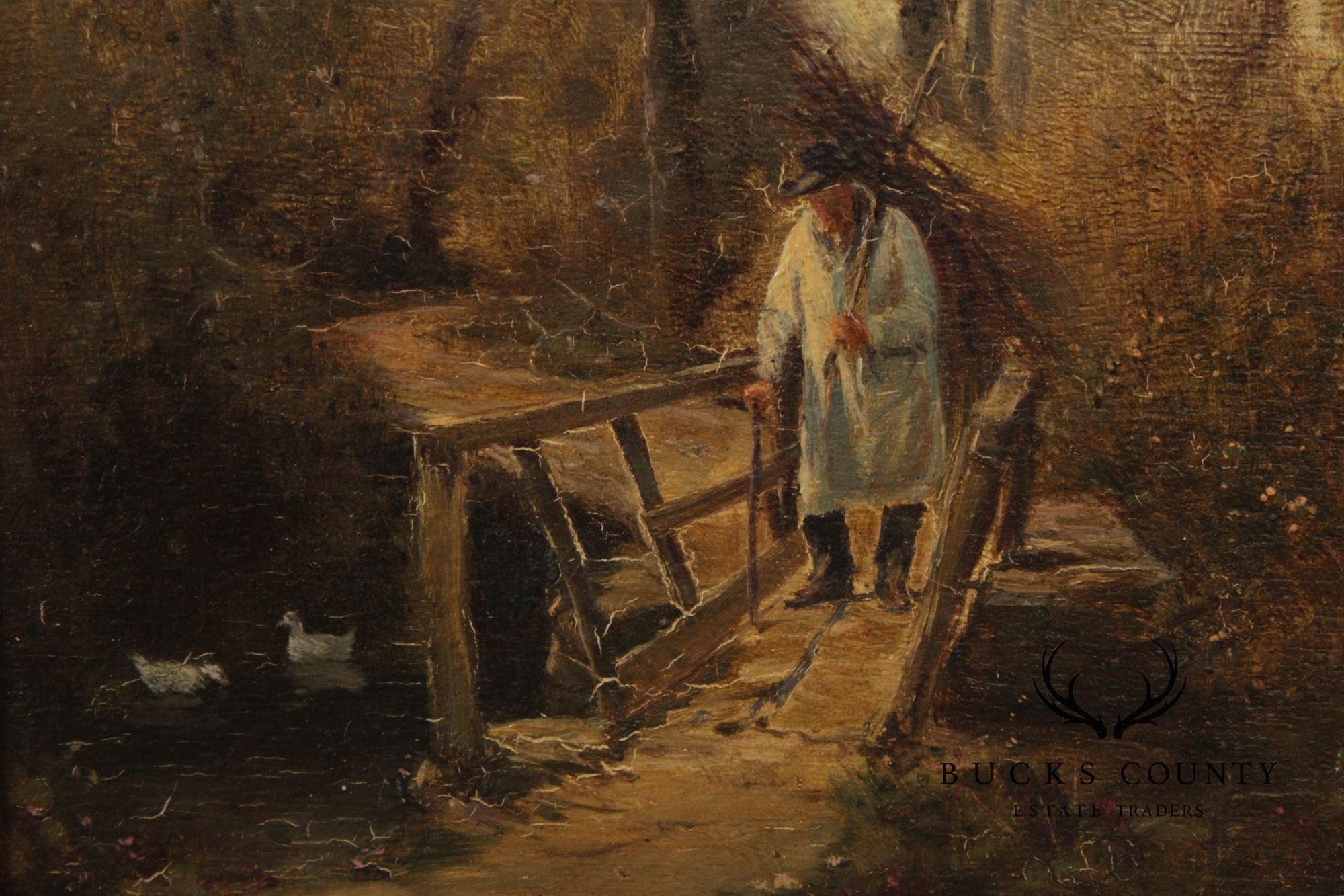 Hugh Berry Scott Oil Painting, Woodland Walk