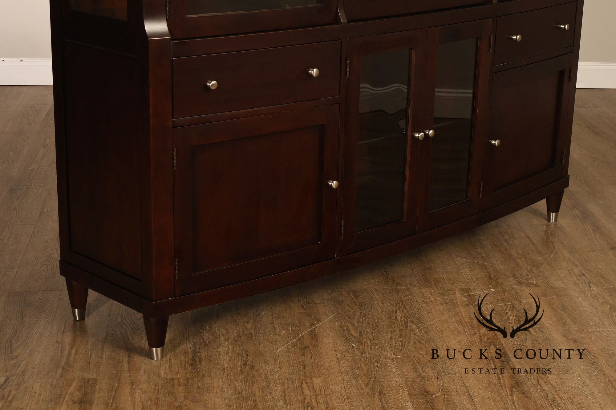 Harden Contemporary Cherry Lighted Sideboard Credenza Cabinet