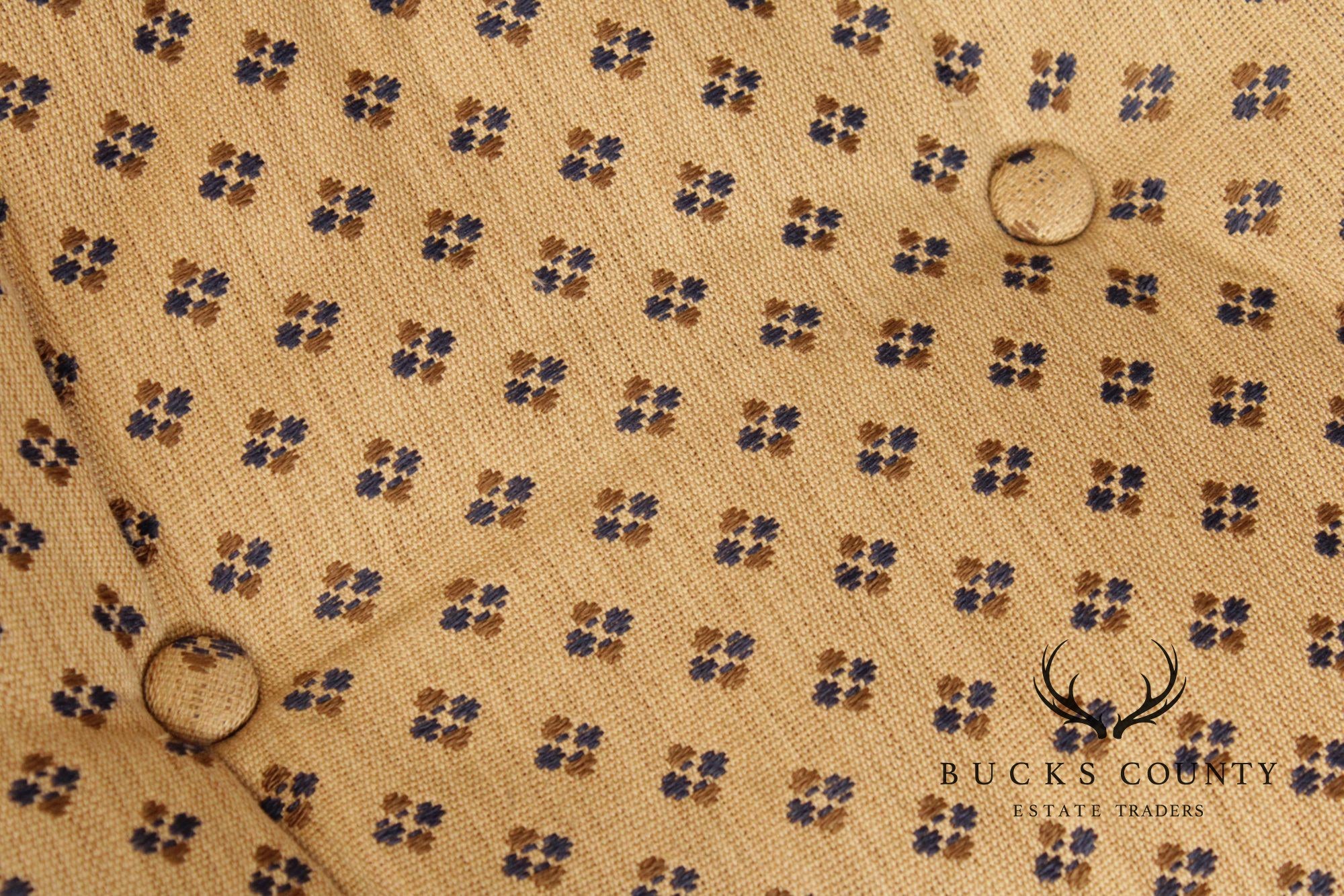 French Provincial Style Carved Frame Fauteuil Armchair