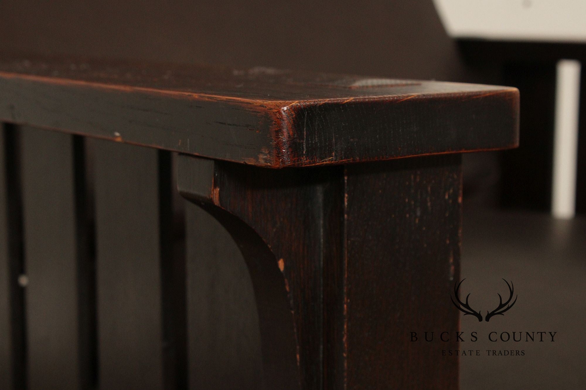 L & JG Stickley Antique Mission Oak and Leather Morris Chair