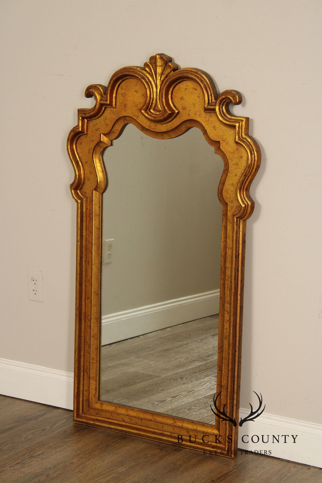 Carolina Mirror Co. Hollywood Regency Gilt Wall Mirror